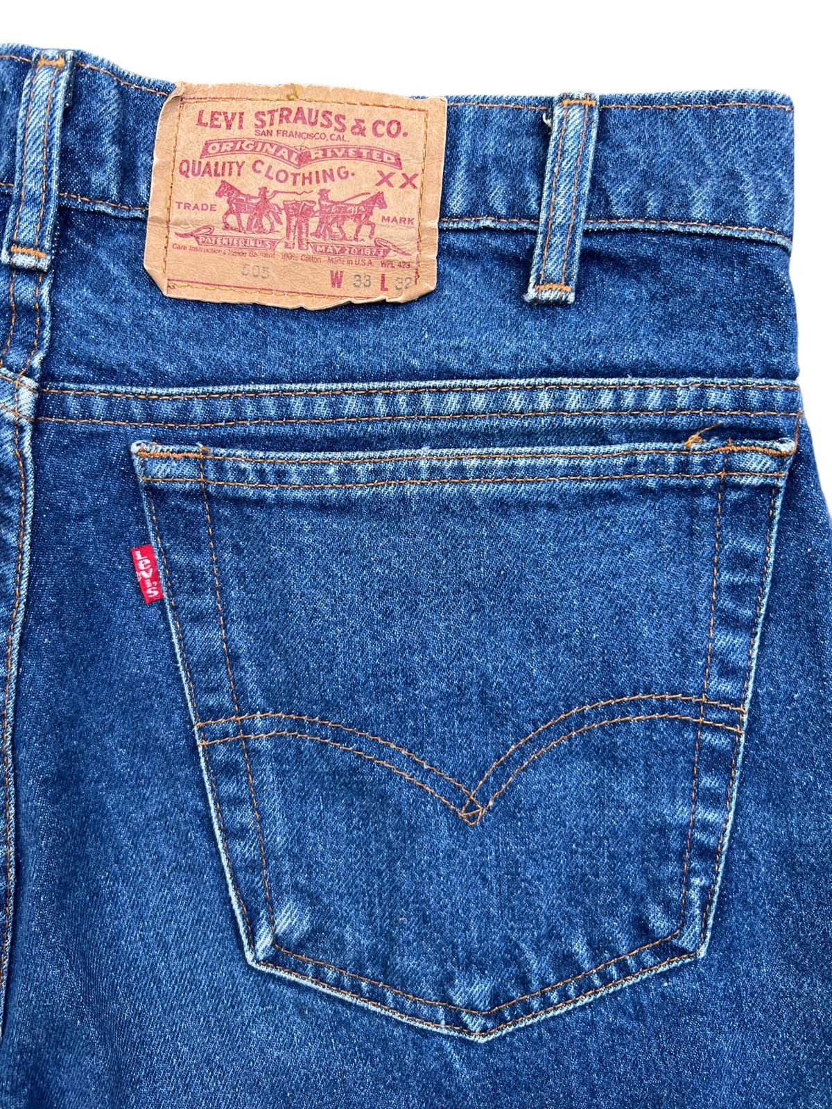 Levi's Vintage 90s Levis 505 Straight Cut Denim Jeans 33x31.5 Size US 33 - 6 Thumbnail