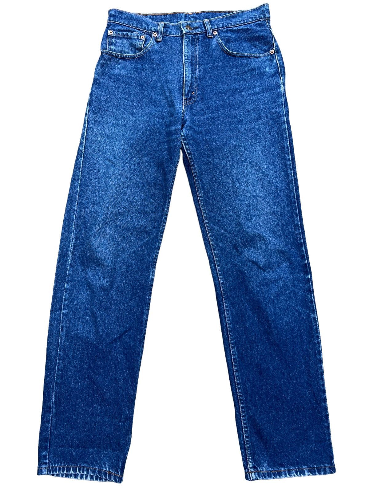 Levi's Vintage 90s Levis 505 Straight Cut Denim Jeans 33x31.5 Size US 33 - 2 Thumbnail