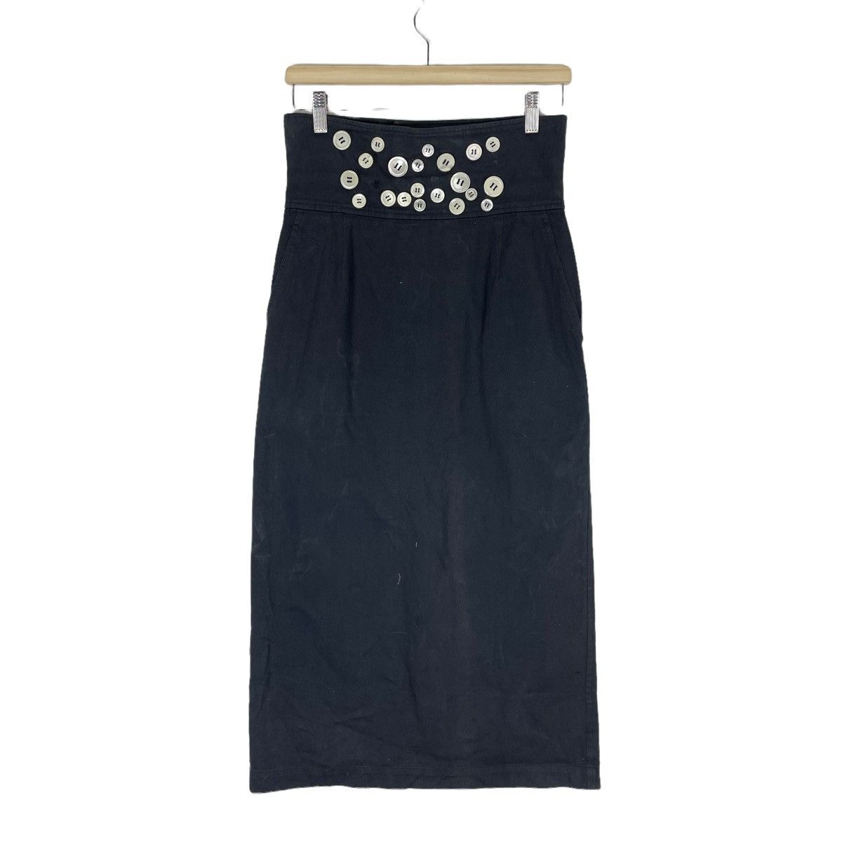 Comme des Garcons 🌟CDG TRICOT BUTTON LONG SKIRTS Size 28" / US 6 / IT 42 - 6 Thumbnail