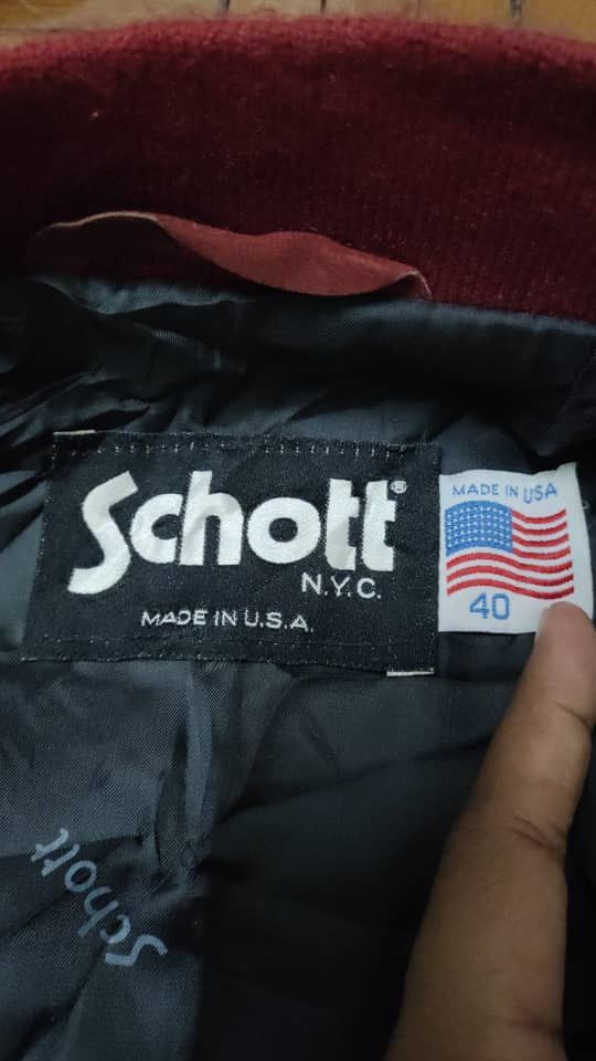Schott Vintage Schott Leather Bomber Size US M / EU 48-50 / 2 - 5 Thumbnail