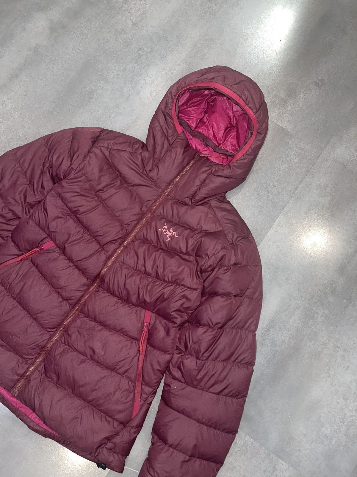Arc'teryx Arc'Teryx Cerium Lt Hoody Technical Burgundy Puffer Jacket Size S / US 4 / IT 40 - 4 Thumbnail