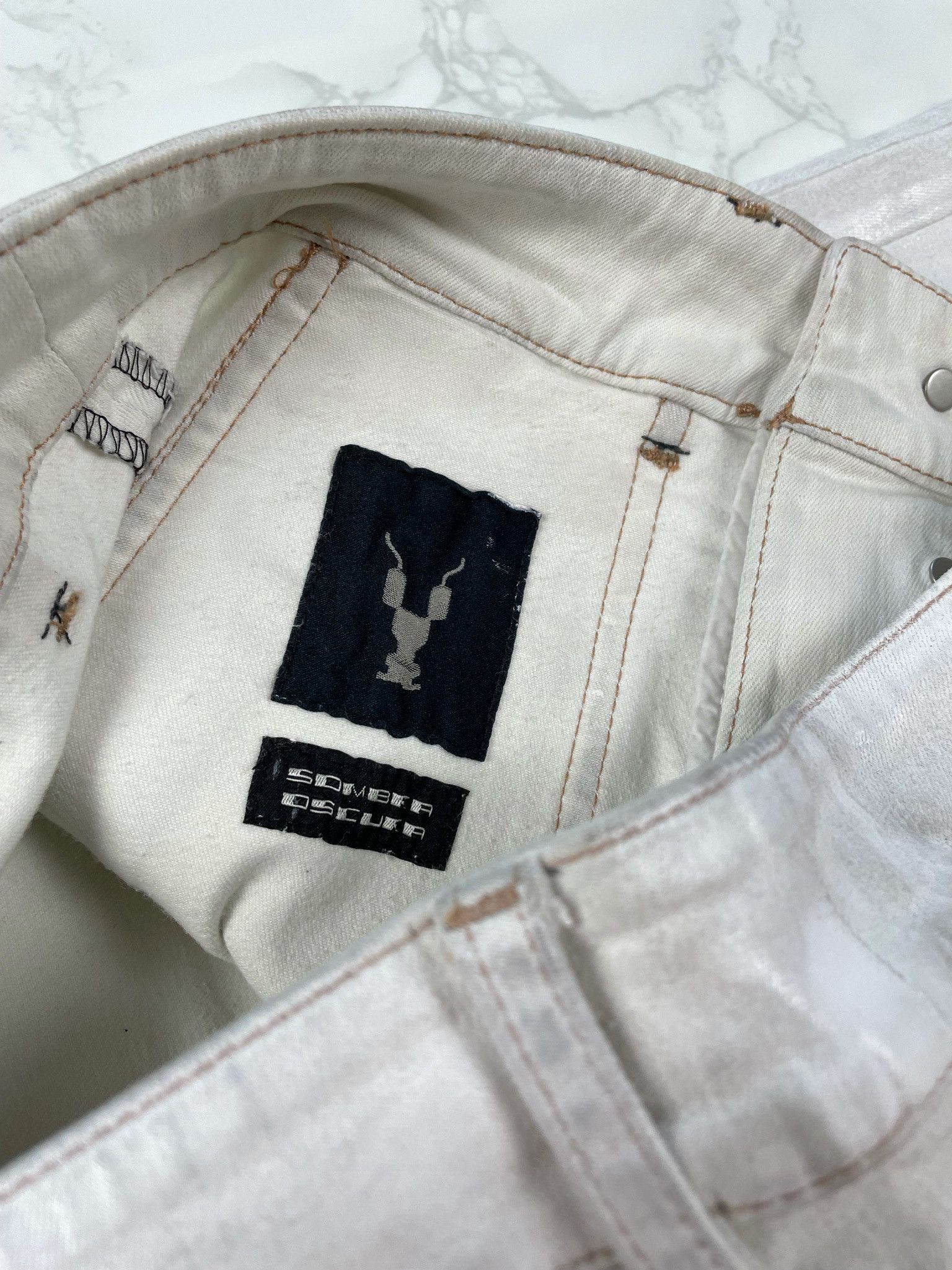 Rick Owens × Rick Owens Drkshdw 🔥65% OFF🔥 [SALE] Rick Owens Cargo Collapse Cropped Jeans Size US 31 - 13 Thumbnail