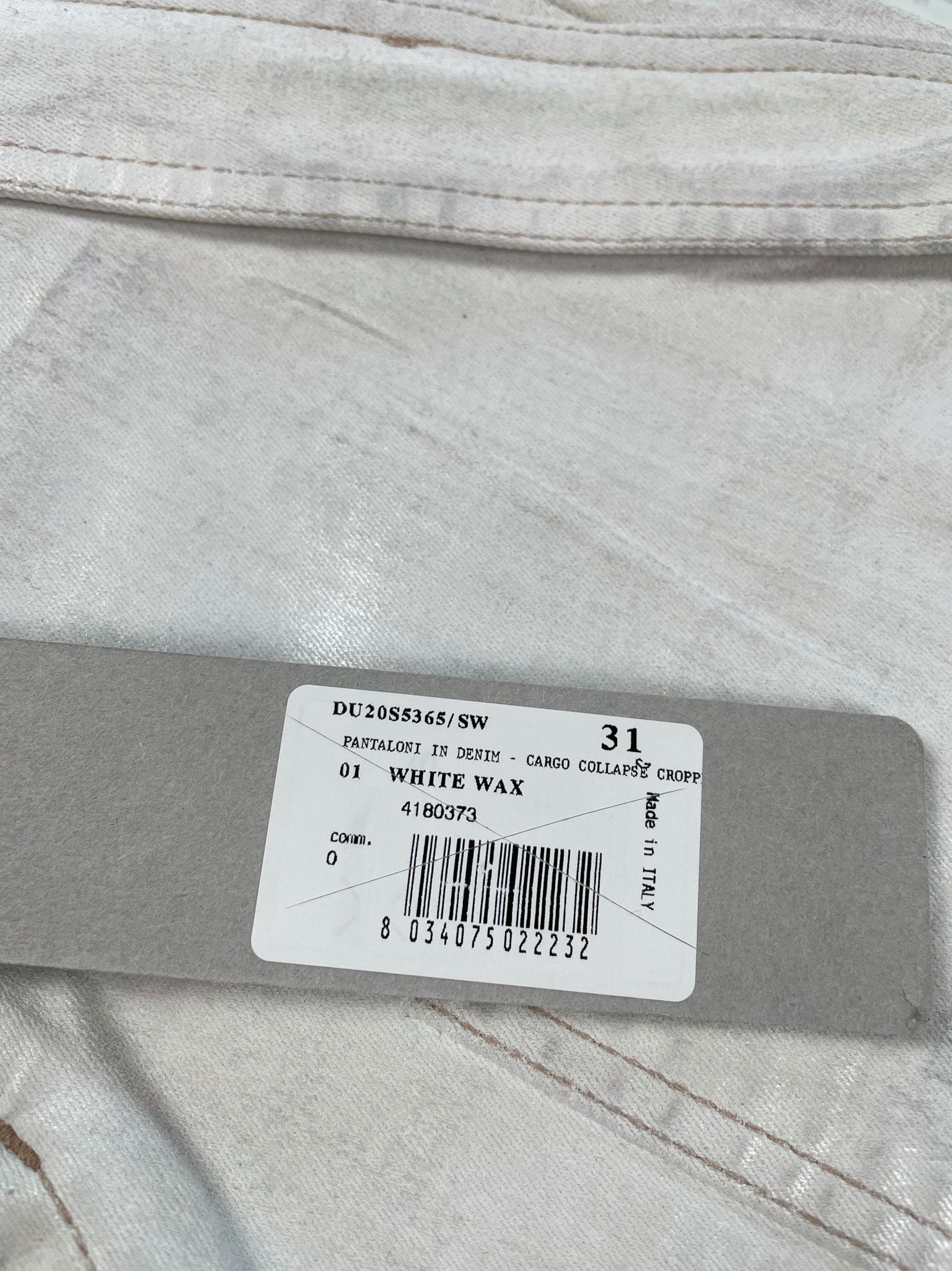 Rick Owens × Rick Owens Drkshdw 🔥65% OFF🔥 [SALE] Rick Owens Cargo Collapse Cropped Jeans Size US 31 - 12 Thumbnail