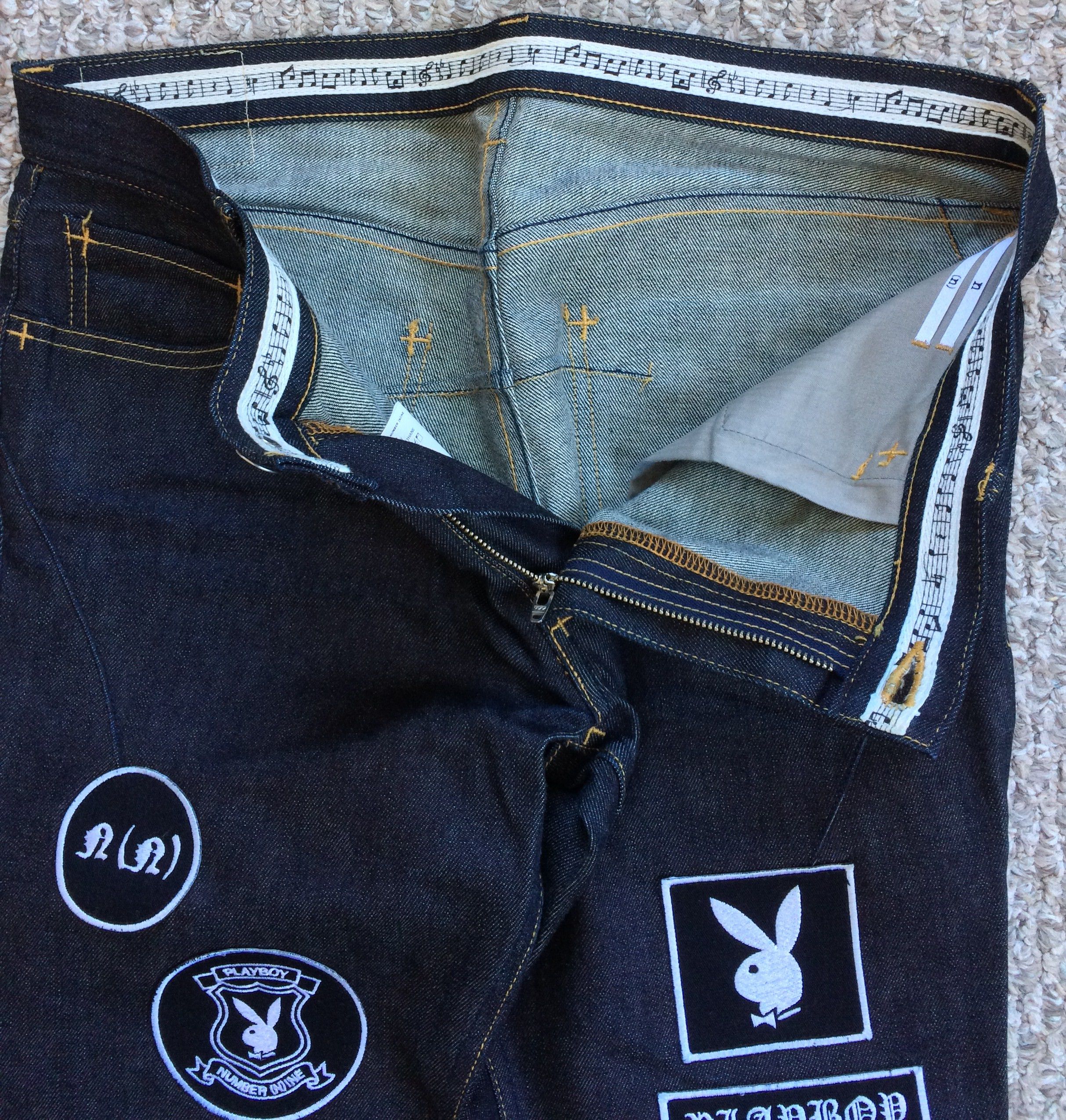 Number (N)ine × Playboy SS15 Number (N)ine x Playboy Patchwork Denim size 5 Size US 34 / EU 50 - 4 Thumbnail