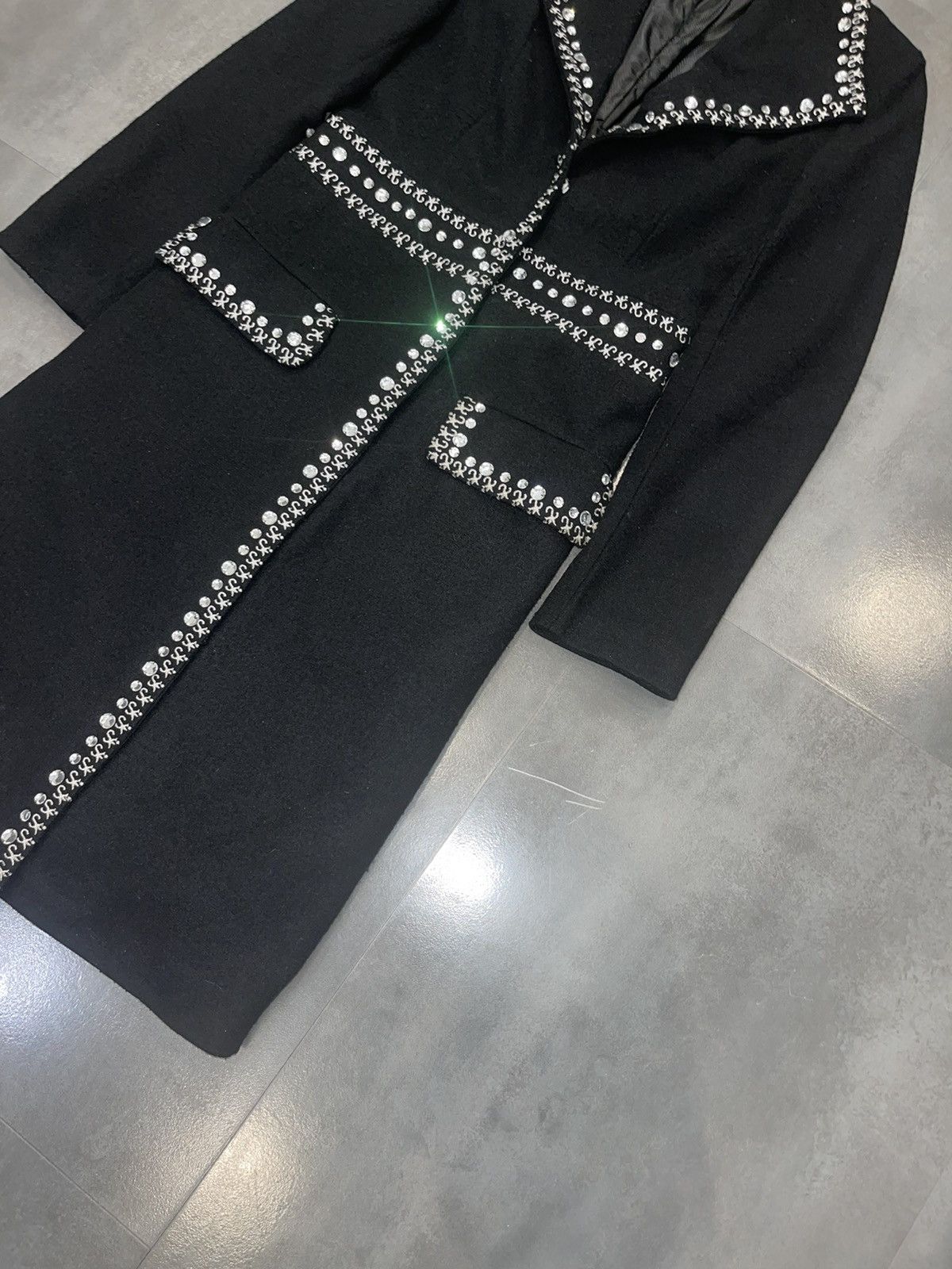 Miu Miu Miu Miu Crystal Embroidered Vintage Long Coat Size XS / US 0-2 / IT 36-38 - 2 Thumbnail