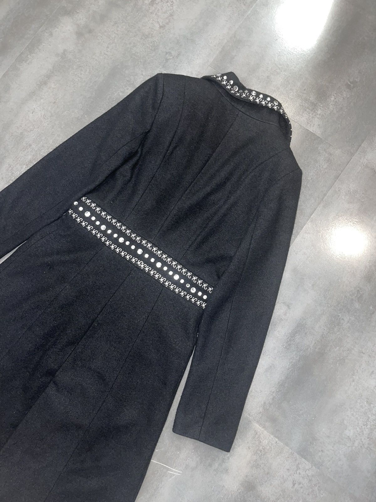 Miu Miu Miu Miu Crystal Embroidered Vintage Long Coat Size XS / US 0-2 / IT 36-38 - 12 Thumbnail