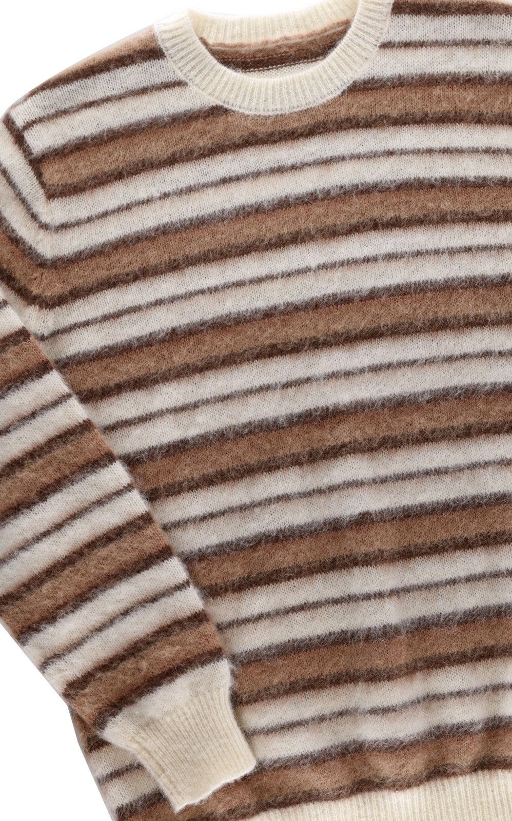 Other Striped mohair knit sweater mocha Size US M / EU 48-50 / 2 - 4 Thumbnail