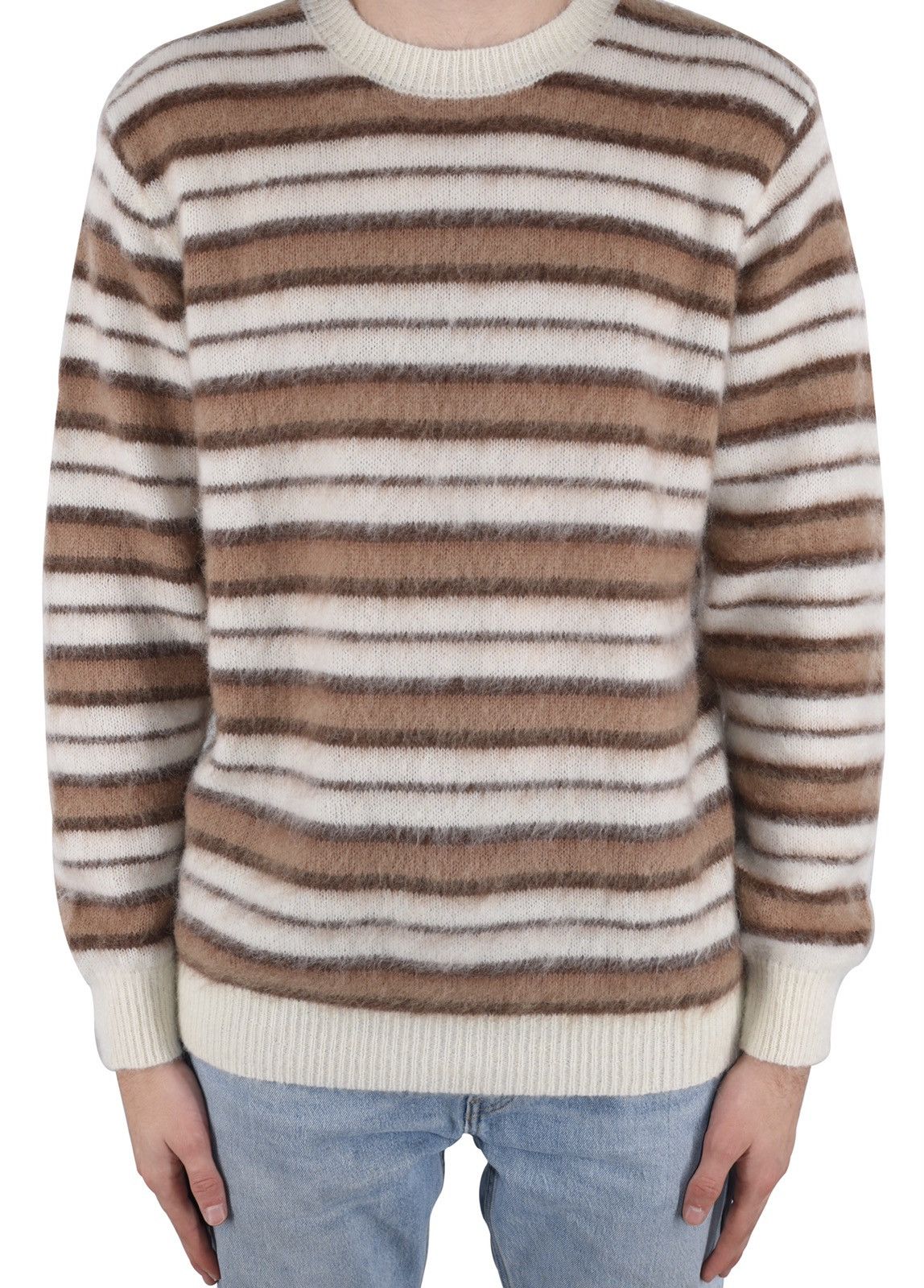 Other Striped mohair knit sweater mocha Size US M / EU 48-50 / 2 - 5 Thumbnail
