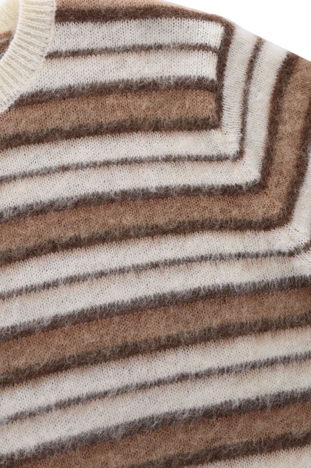 Other Striped mohair knit sweater mocha Size US M / EU 48-50 / 2 - 3 Thumbnail
