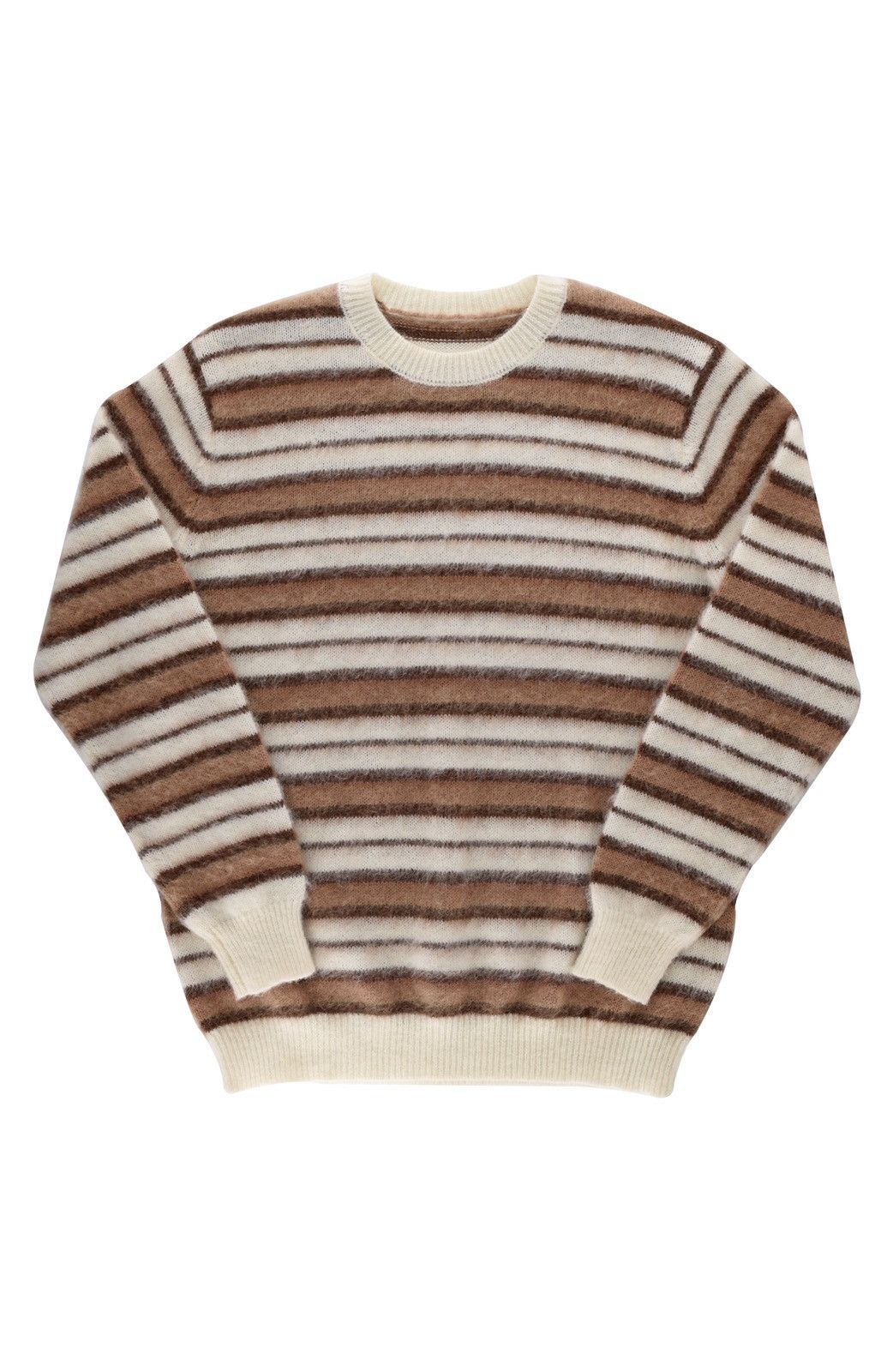 Other Striped mohair knit sweater mocha Size US M / EU 48-50 / 2 - 1 Thumbnail