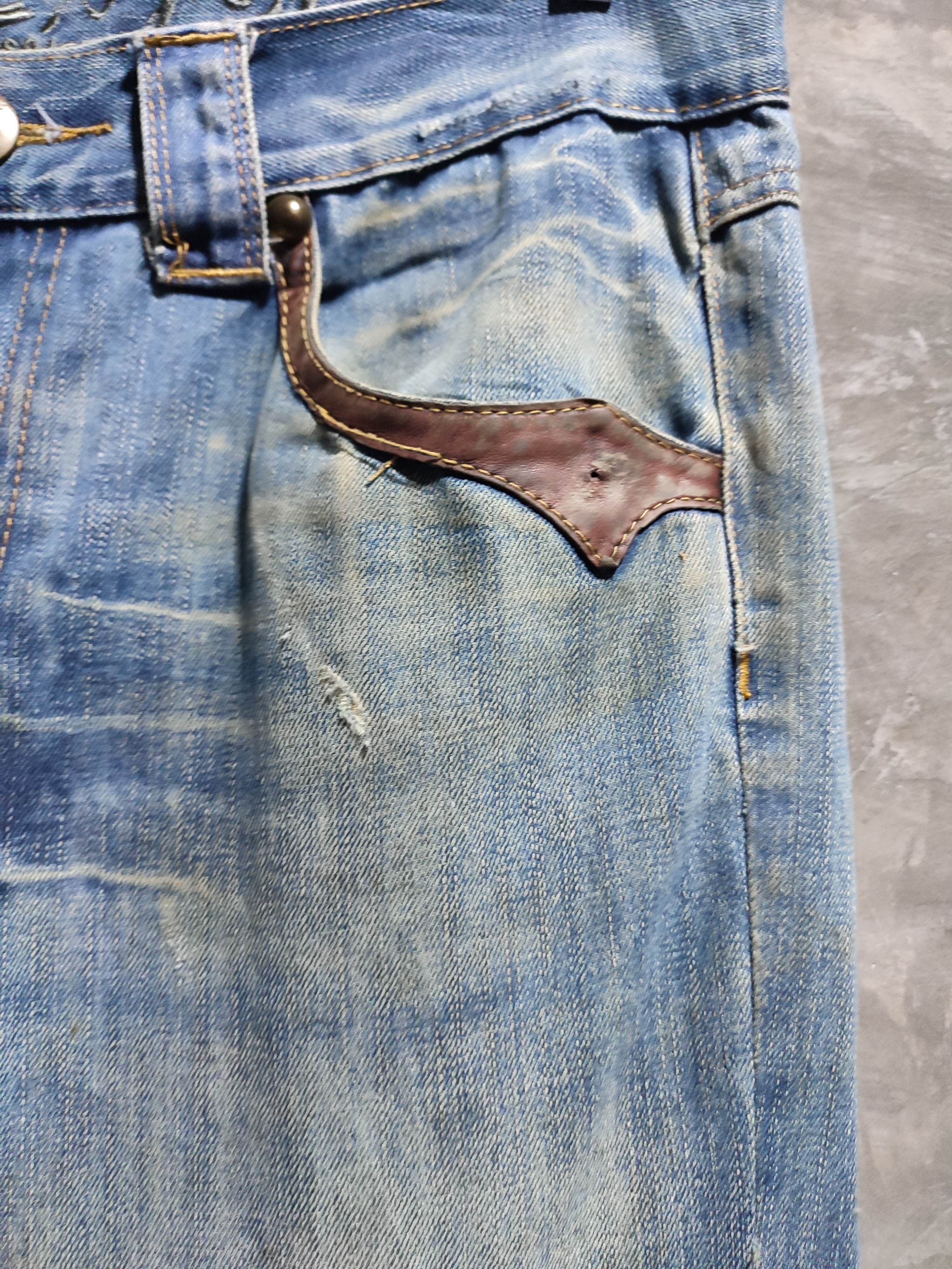 Japanese Brand 🔥Big Train Japanese Distressed Bootcut/ Flared Denim Size US 34 / EU 50 - 9 Thumbnail