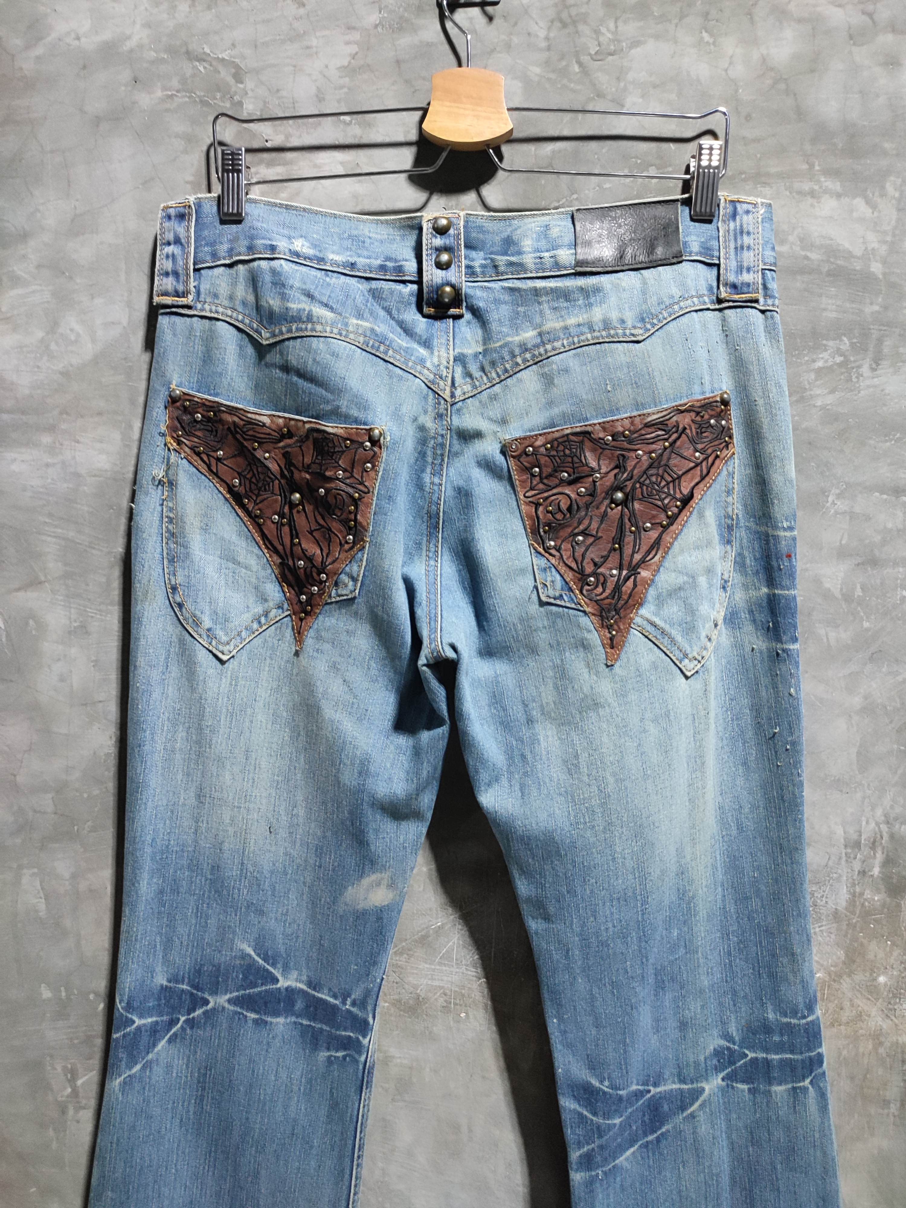 Japanese Brand 🔥Big Train Japanese Distressed Bootcut/ Flared Denim Size US 34 / EU 50 - 13 Thumbnail