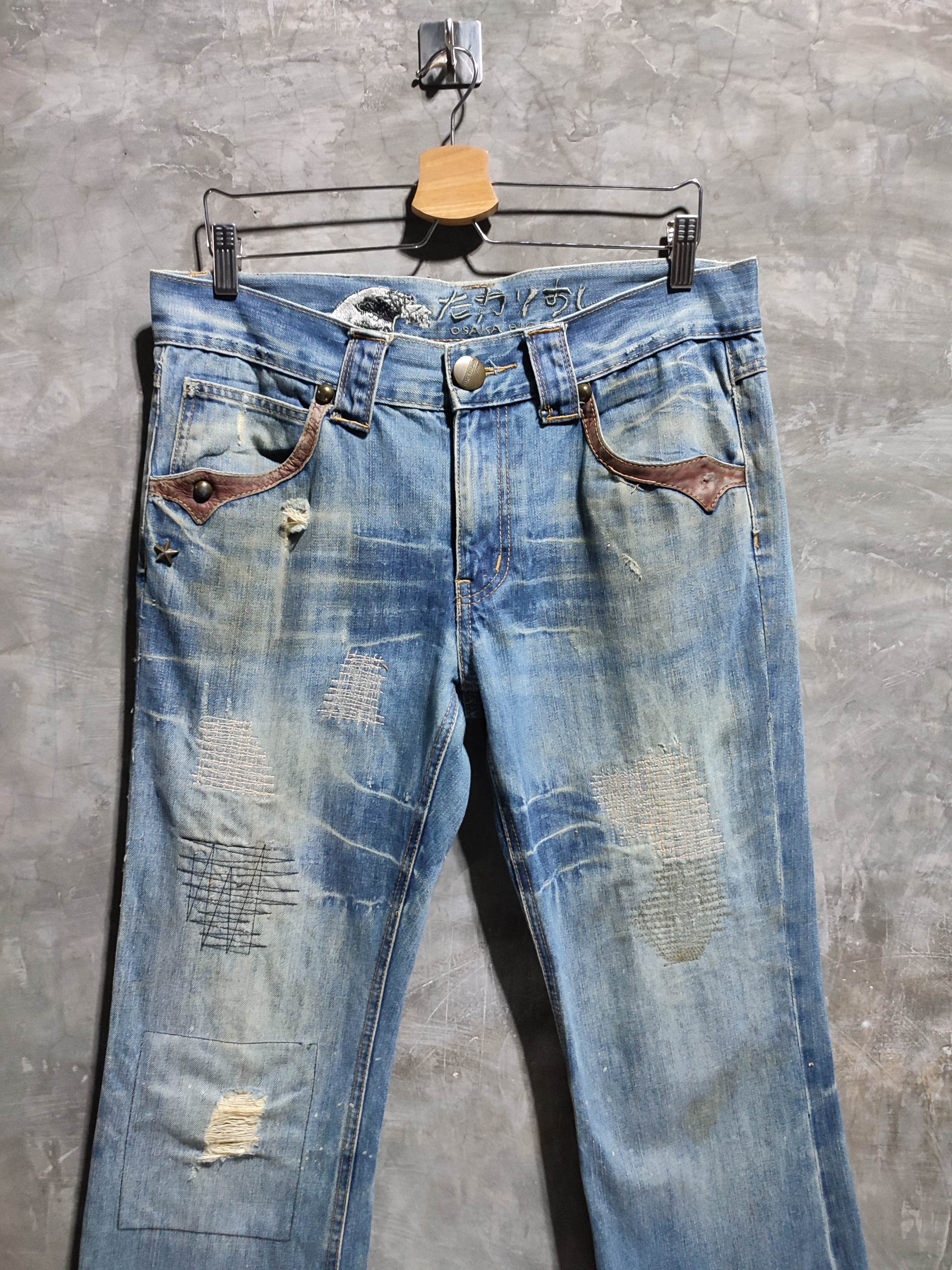 Japanese Brand 🔥Big Train Japanese Distressed Bootcut/ Flared Denim Size US 34 / EU 50 - 6 Thumbnail