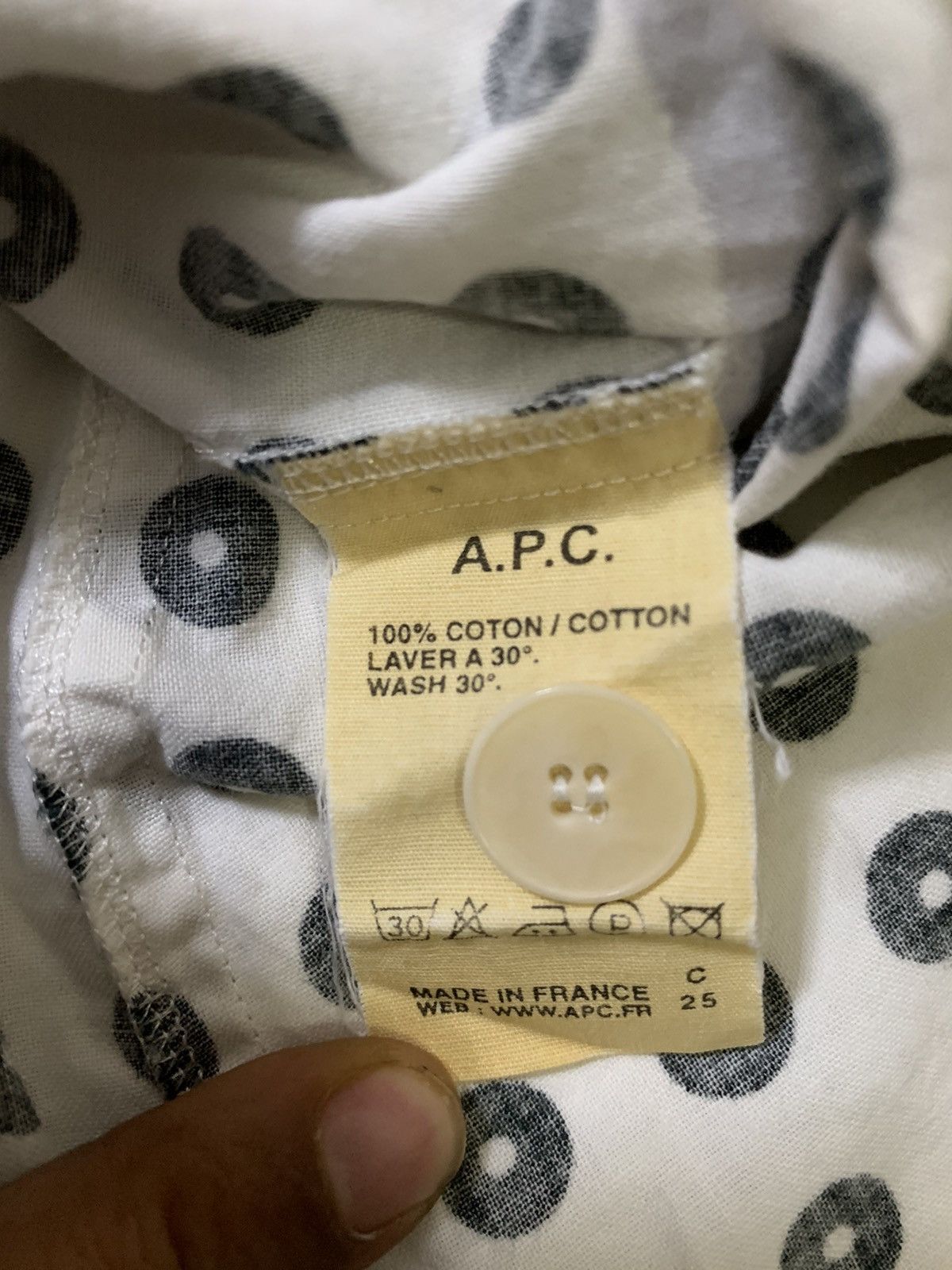 A.P.C. A.P.C Polka Dot Shirt Size US M / EU 48-50 / 2 - 7 Thumbnail