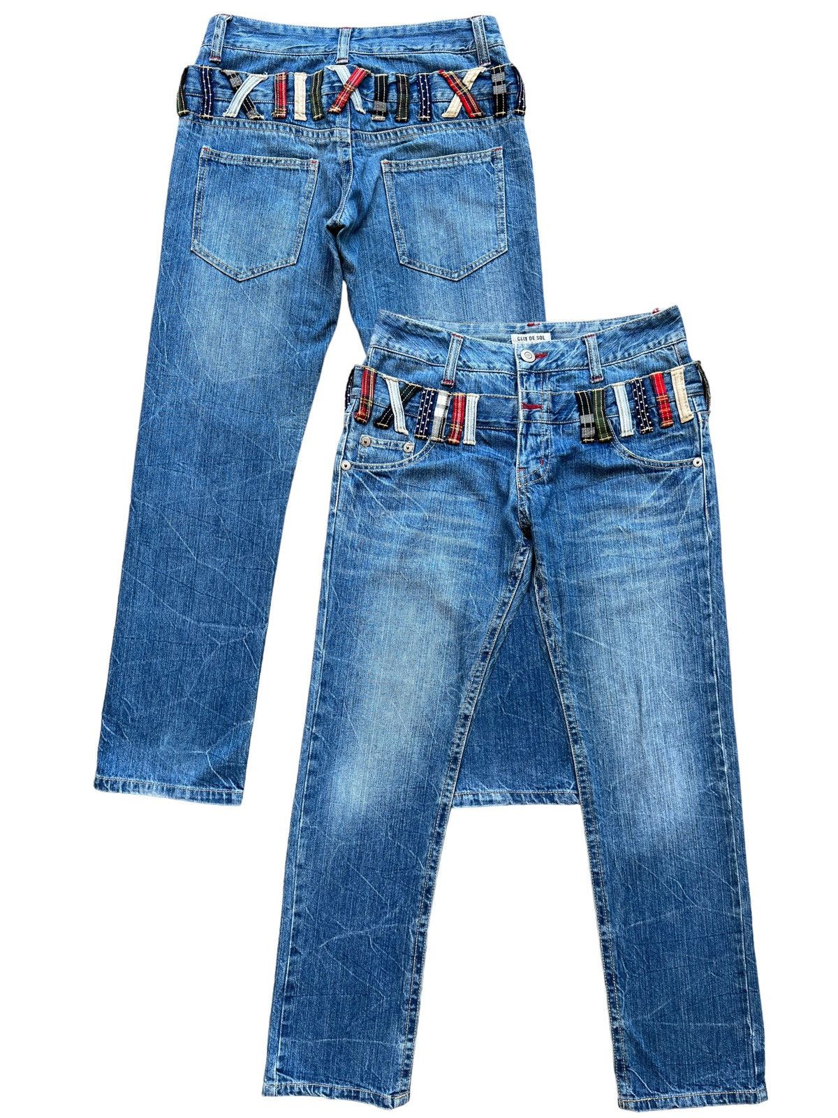 Japanese Brand Clef De Sol Japan Double Waist Faded Distressed Jeans Size US 30 / EU 46 - 1 Thumbnail