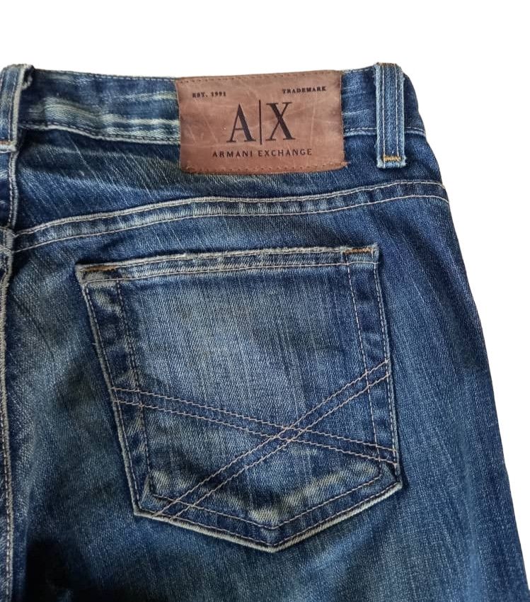 Armani Exchange A|X Armani Exchange Distressed Flared Denim Size 31" - 9 Thumbnail