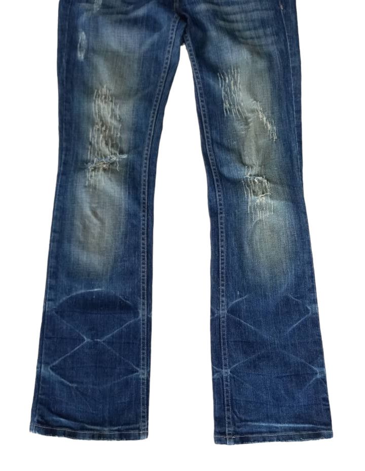 Armani Exchange A|X Armani Exchange Distressed Flared Denim Size 31" - 3 Thumbnail