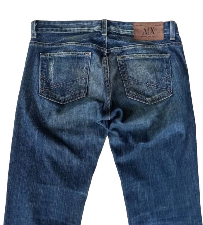 Armani Exchange A|X Armani Exchange Distressed Flared Denim Size 31" - 5 Thumbnail