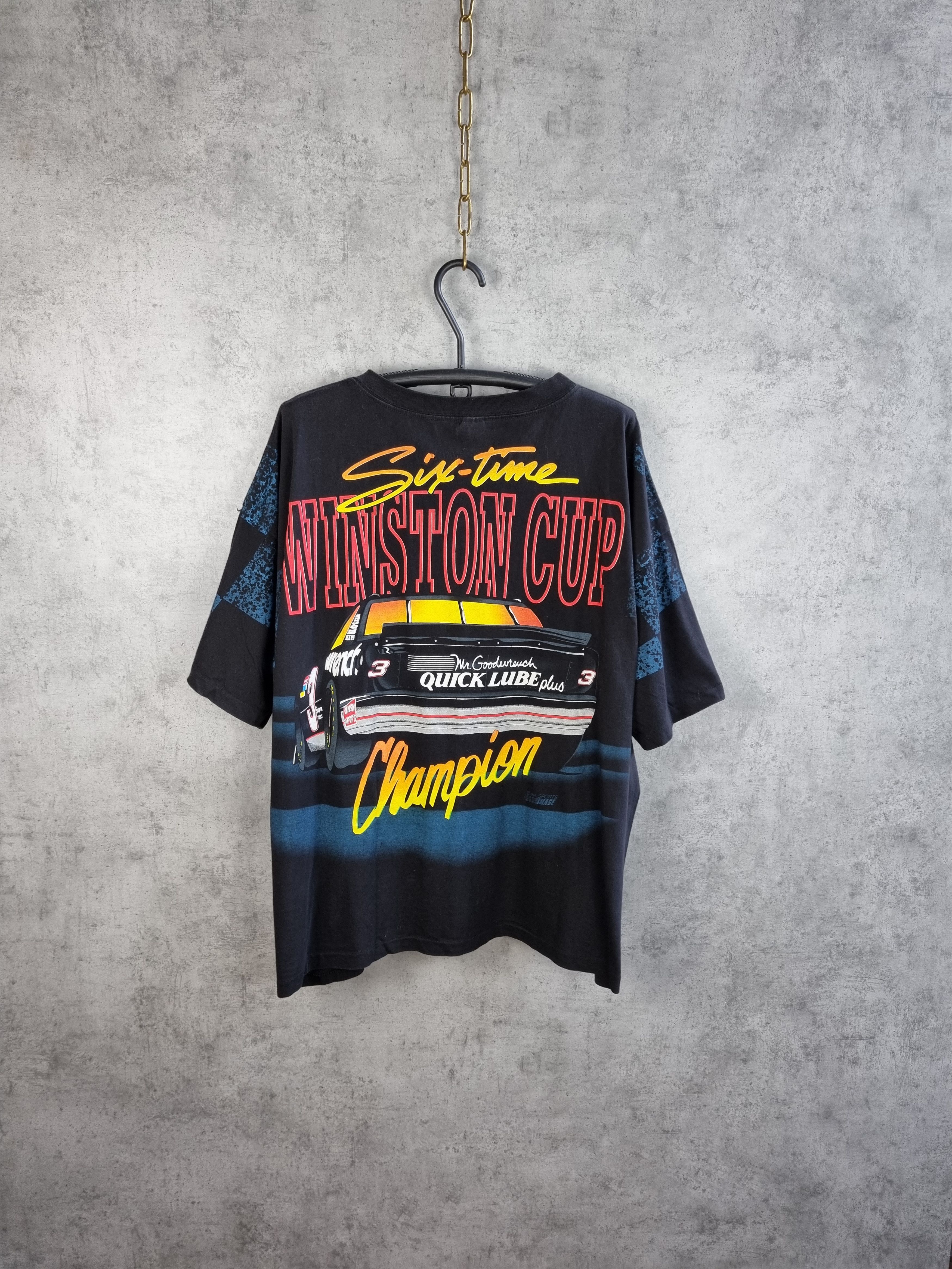 NASCAR Single Stitch 90s Winston Cup Big Logo Tee Shirt Size US XXL / EU 58 / 5 - 11 Thumbnail