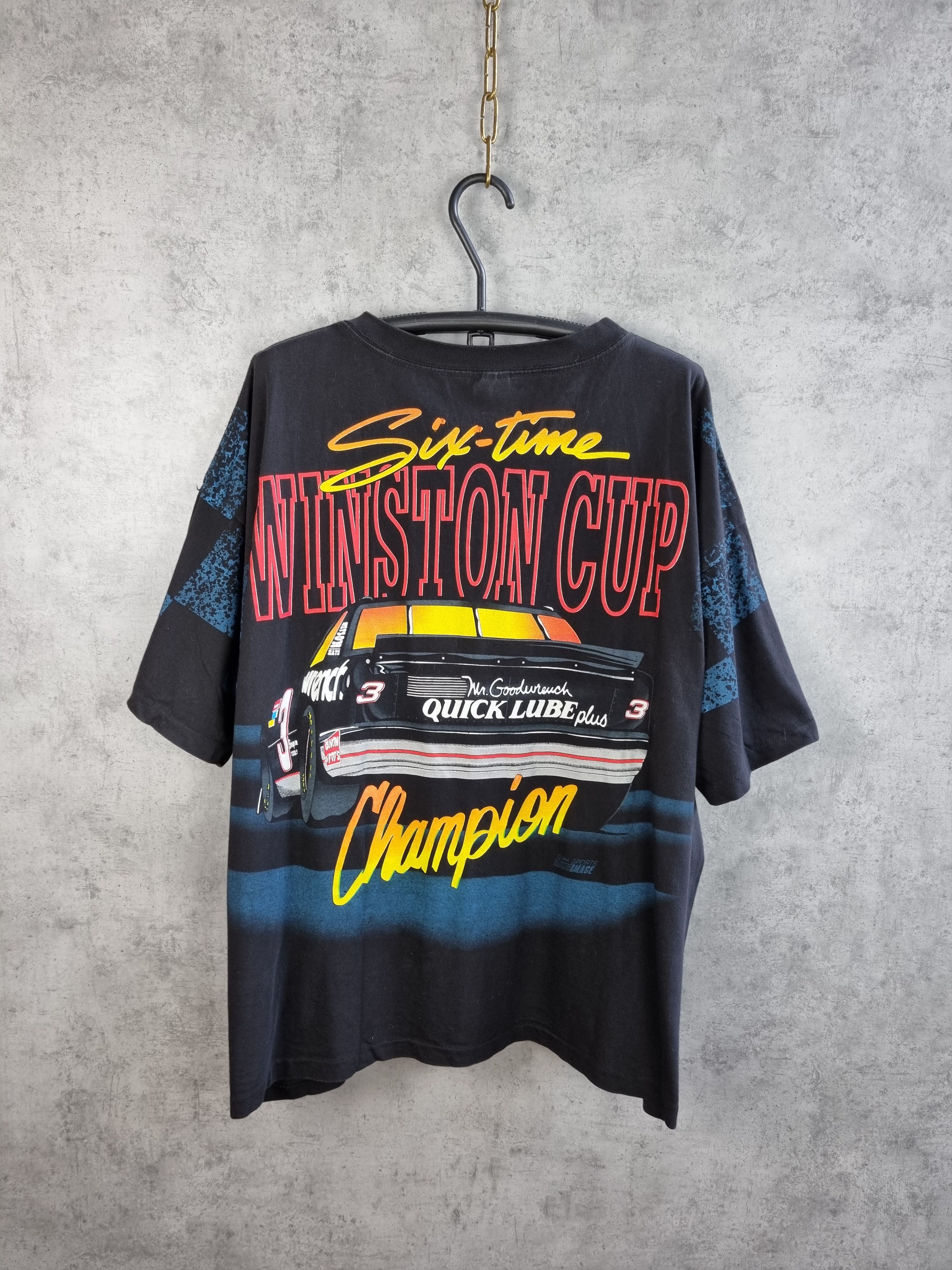 NASCAR Single Stitch 90s Winston Cup Big Logo Tee Shirt Size US XXL / EU 58 / 5 - 1 Thumbnail
