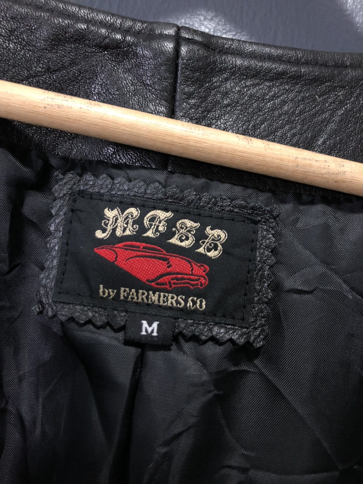 Japanese Brand × Vintage VINTAGE MFSB by FARMERS CO LEATHER SKOOTER JACKET Size US M / EU 48-50 / 2 - 8 Thumbnail