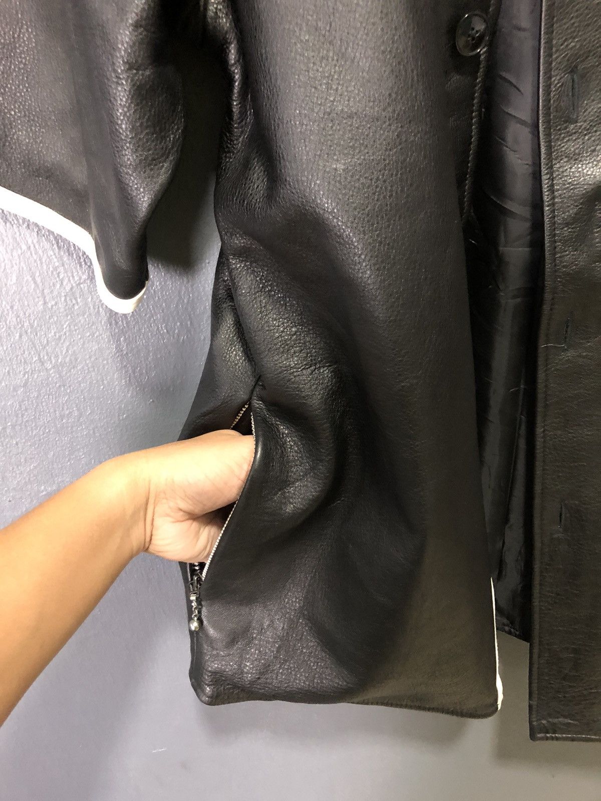 Japanese Brand × Vintage VINTAGE MFSB by FARMERS CO LEATHER SKOOTER JACKET Size US M / EU 48-50 / 2 - 10 Thumbnail