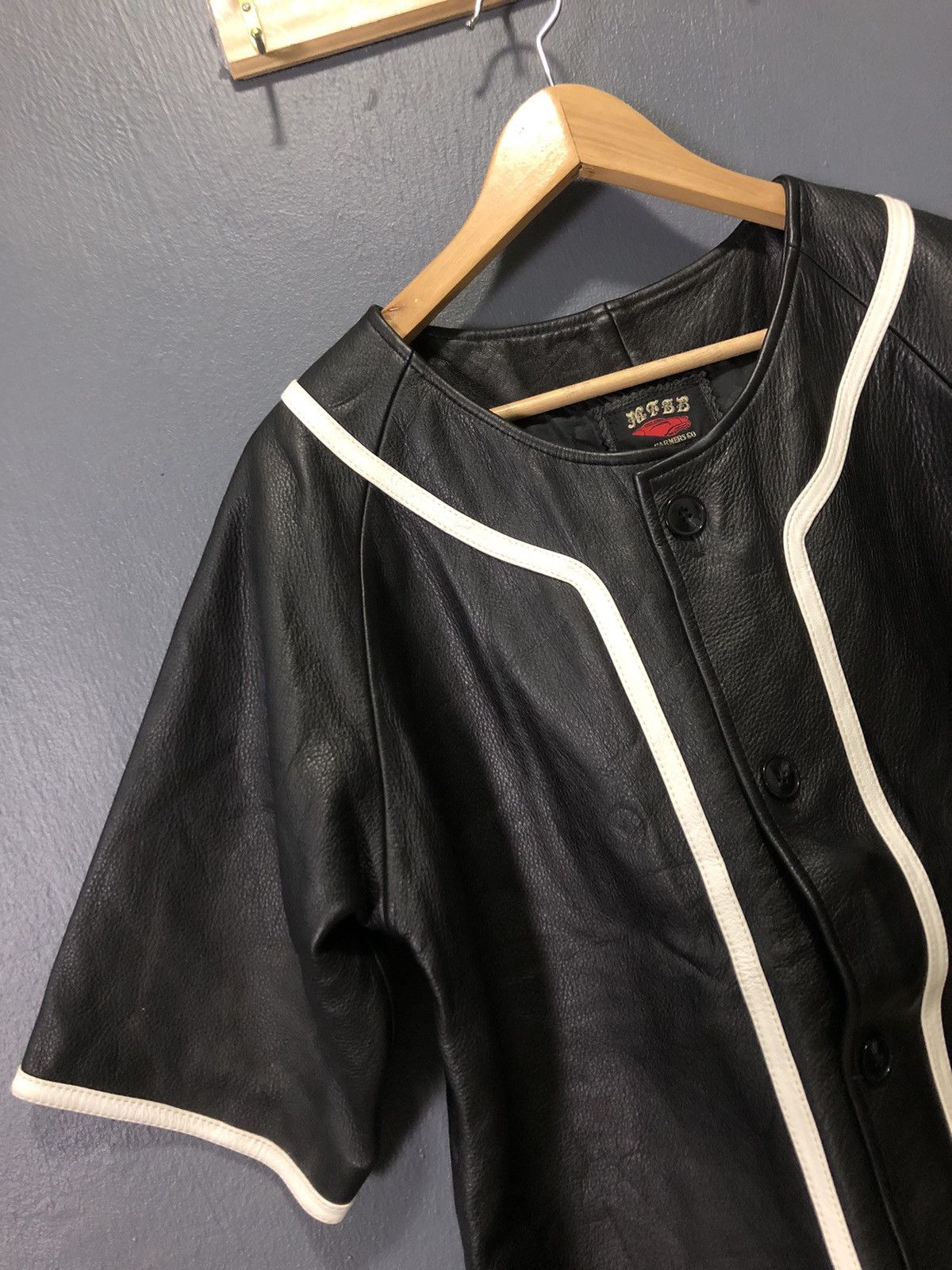 Japanese Brand × Vintage VINTAGE MFSB by FARMERS CO LEATHER SKOOTER JACKET Size US M / EU 48-50 / 2 - 2 Thumbnail