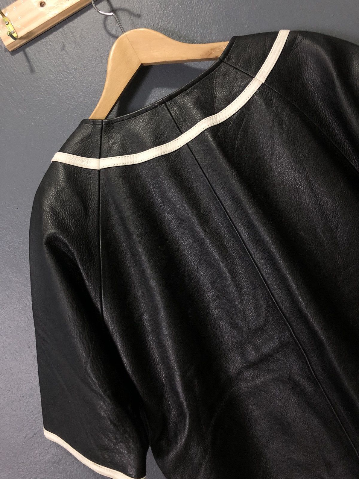 Japanese Brand × Vintage VINTAGE MFSB by FARMERS CO LEATHER SKOOTER JACKET Size US M / EU 48-50 / 2 - 5 Thumbnail