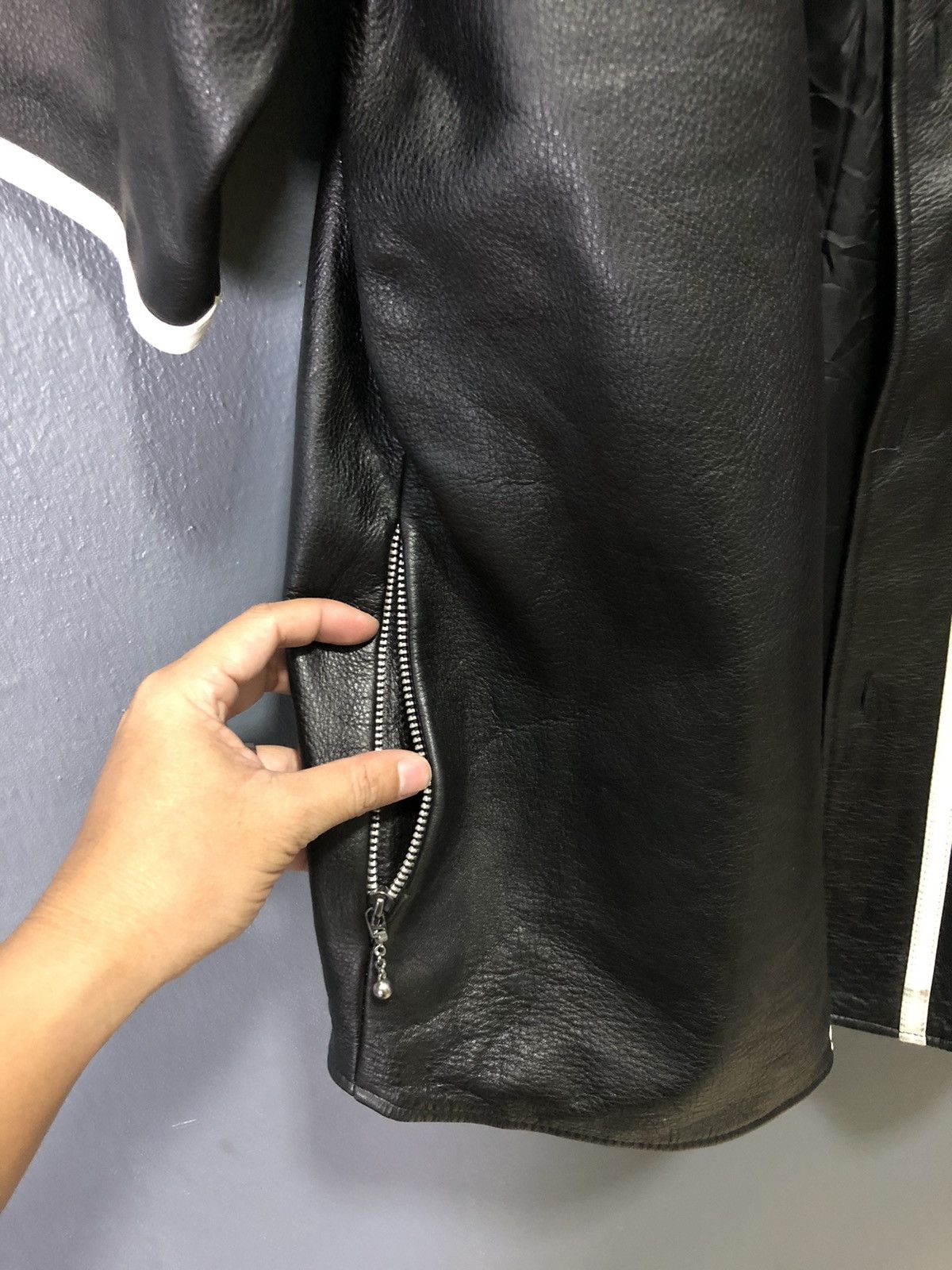Japanese Brand × Vintage VINTAGE MFSB by FARMERS CO LEATHER SKOOTER JACKET Size US M / EU 48-50 / 2 - 11 Thumbnail
