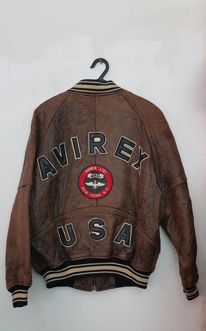 Avirex Vintage Avirex USA Varsity Leather Size US M / EU 48-50 / 2 - 1 Thumbnail