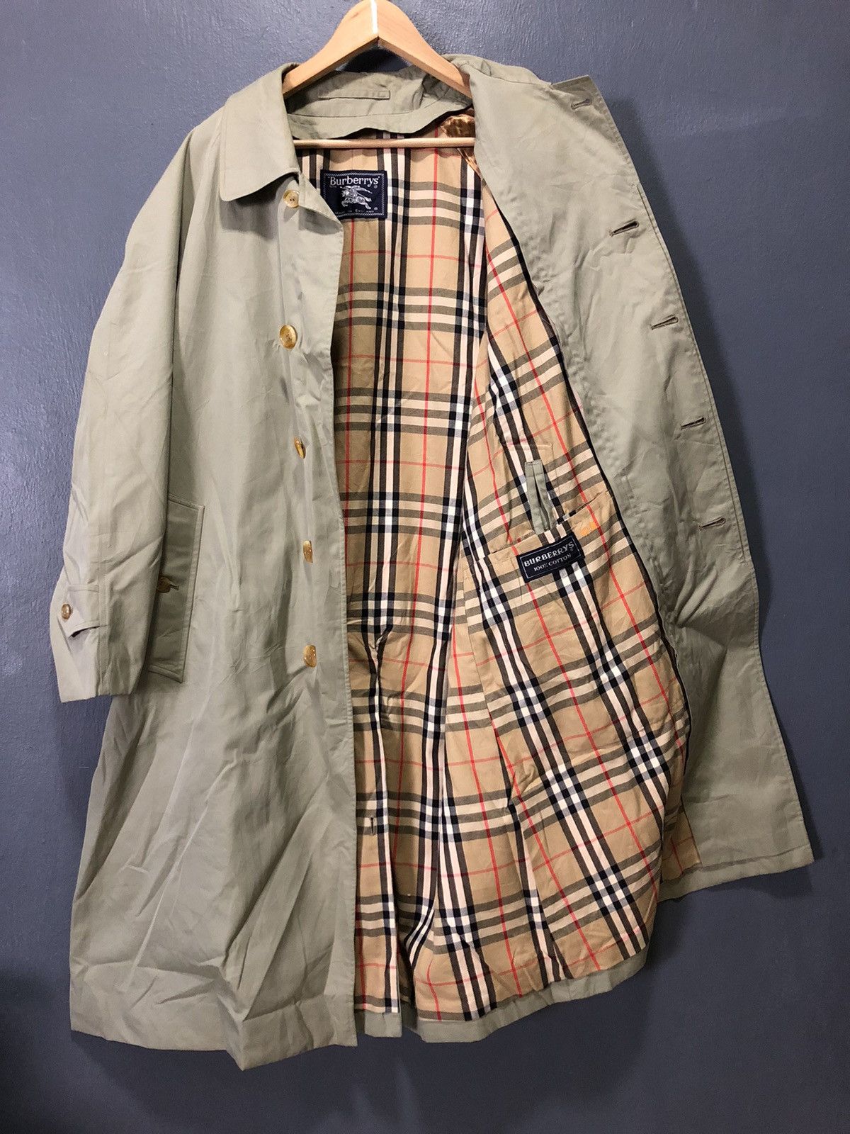 Burberry VINTAGE BURBERRYS TRENCH COAT NOVA CHECK MADE IN ENGLAND 🏴󠁧󠁢󠁥󠁮󠁧󠁿 Size US L / EU 52-54 / 3 - 1 Thumbnail