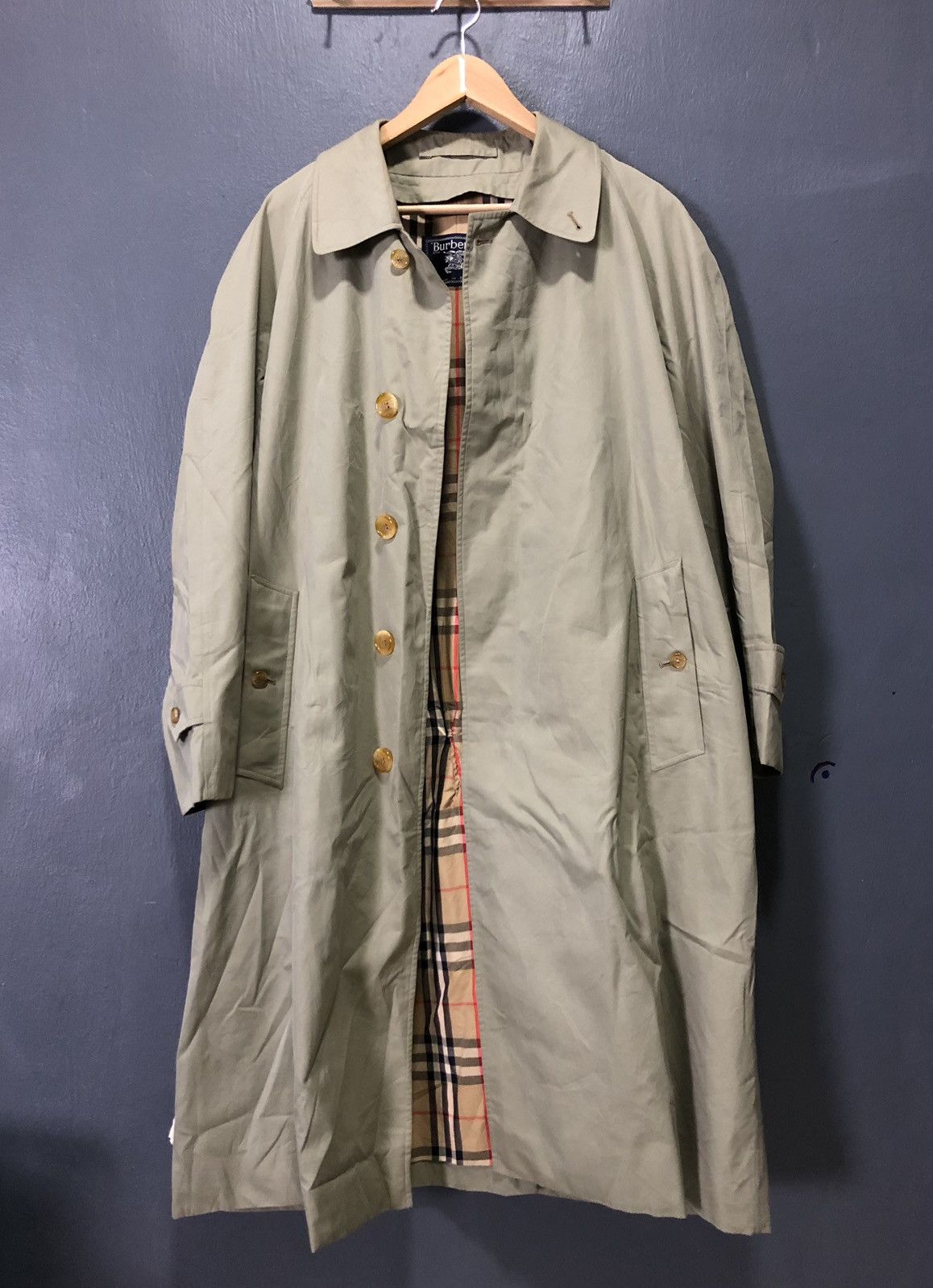 Burberry VINTAGE BURBERRYS TRENCH COAT NOVA CHECK MADE IN ENGLAND 🏴󠁧󠁢󠁥󠁮󠁧󠁿 Size US L / EU 52-54 / 3 - 2 Thumbnail