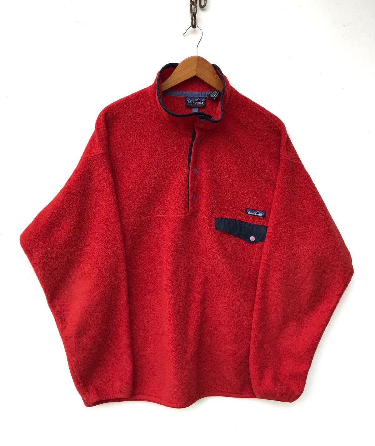 Patagonia Patagonia Synchilla Snap t Orange Fleece Jacket Size US XL / EU 56 / 4 - 1 Thumbnail