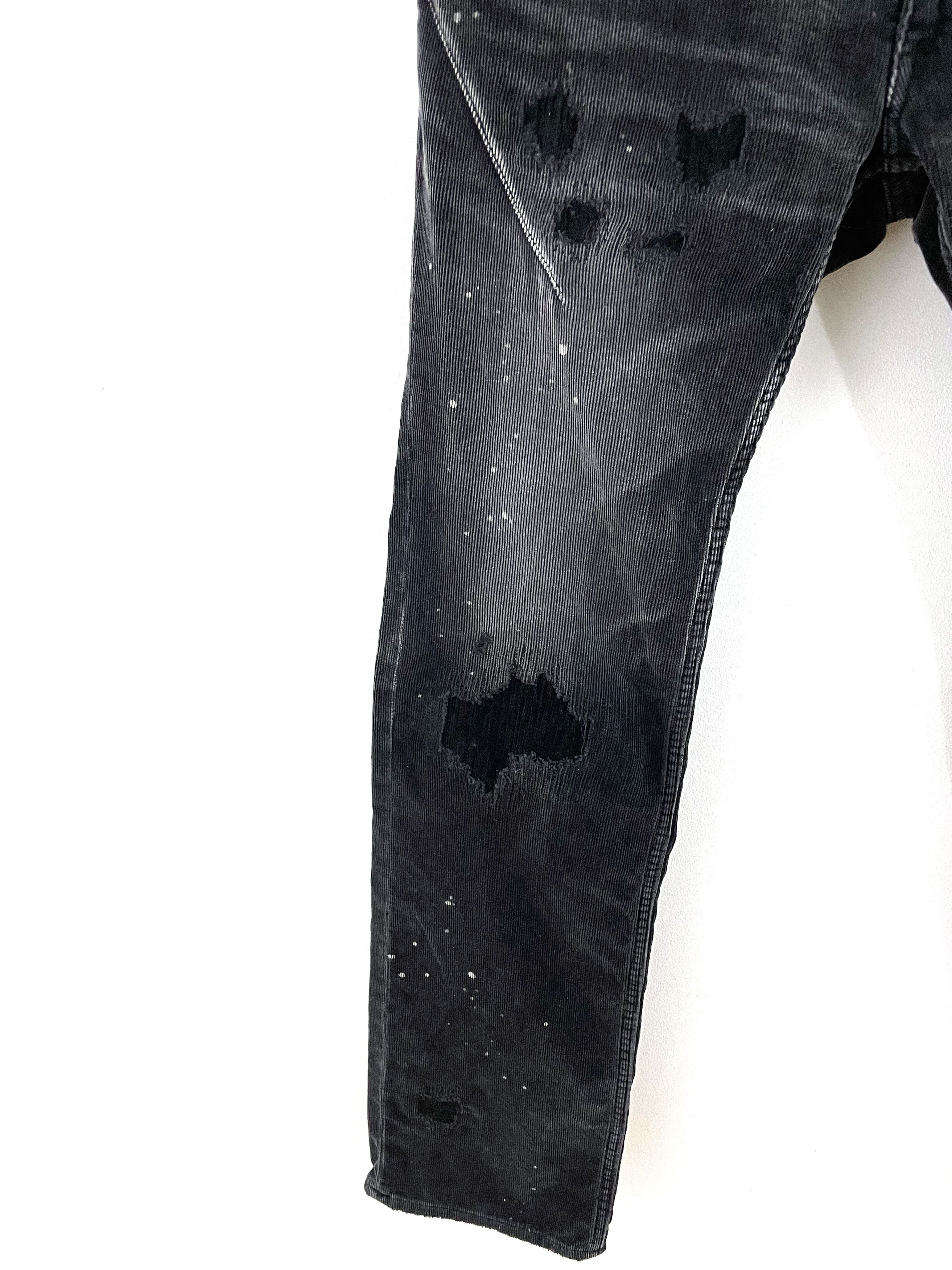 Number (N)ine Distressed Corduroy Pants Size US 30 / EU 46 - 4 Thumbnail