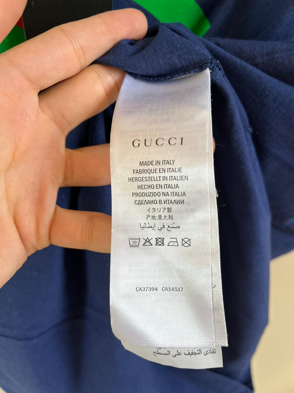 Gucci Tee T-Shirt in Blue Color Size US M / EU 48-50 / 2 - 11 Thumbnail