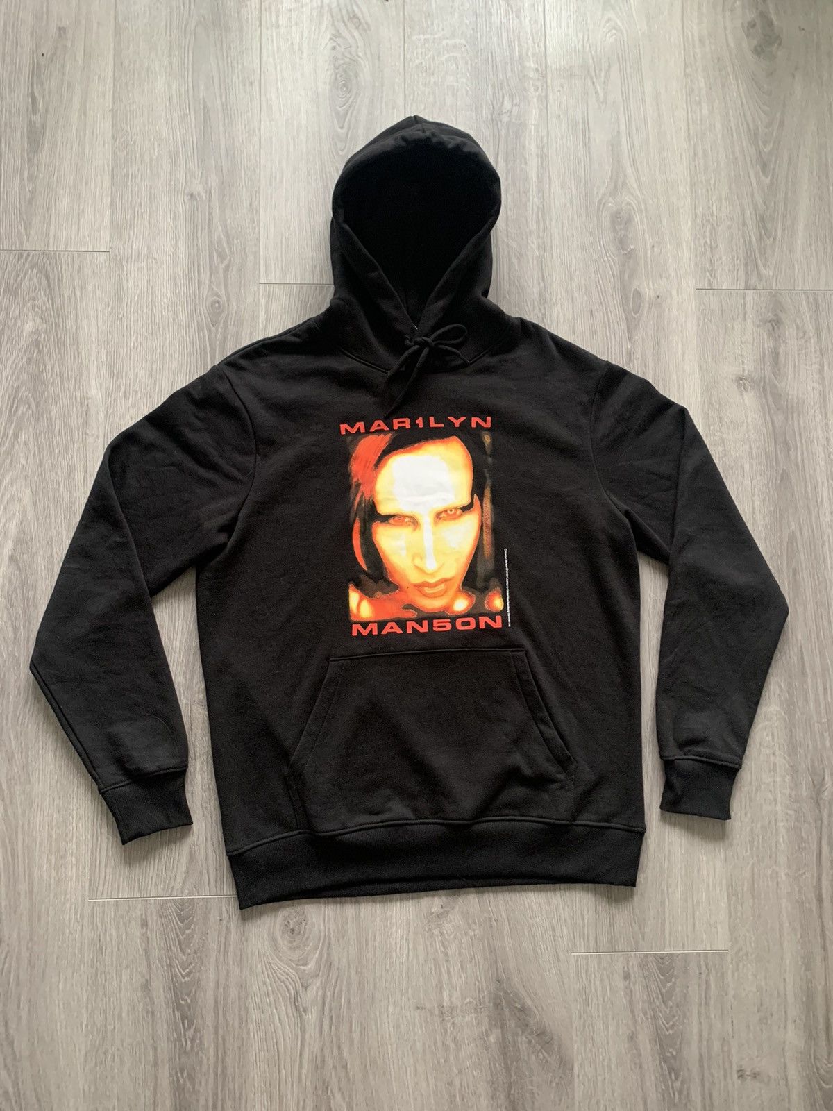 Sweat à Capuche Marilyn Manson Logo Classique - Produit Officiel, Unisexe Noir - 3