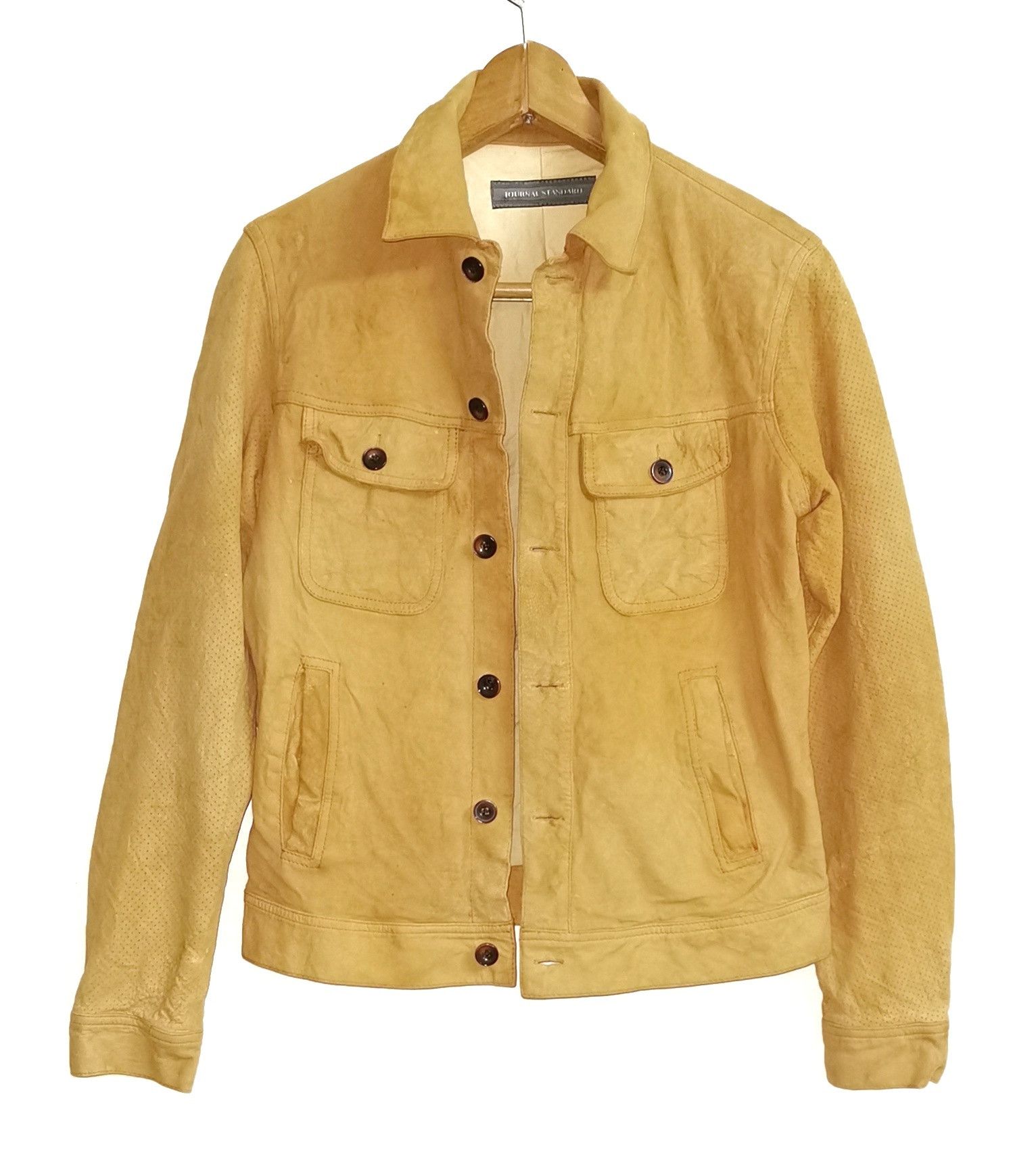 Japanese Brand Journal Standard Sheep Skin Suede Leather Jacket Size US S / EU 44-46 / 1 - 4 Thumbnail