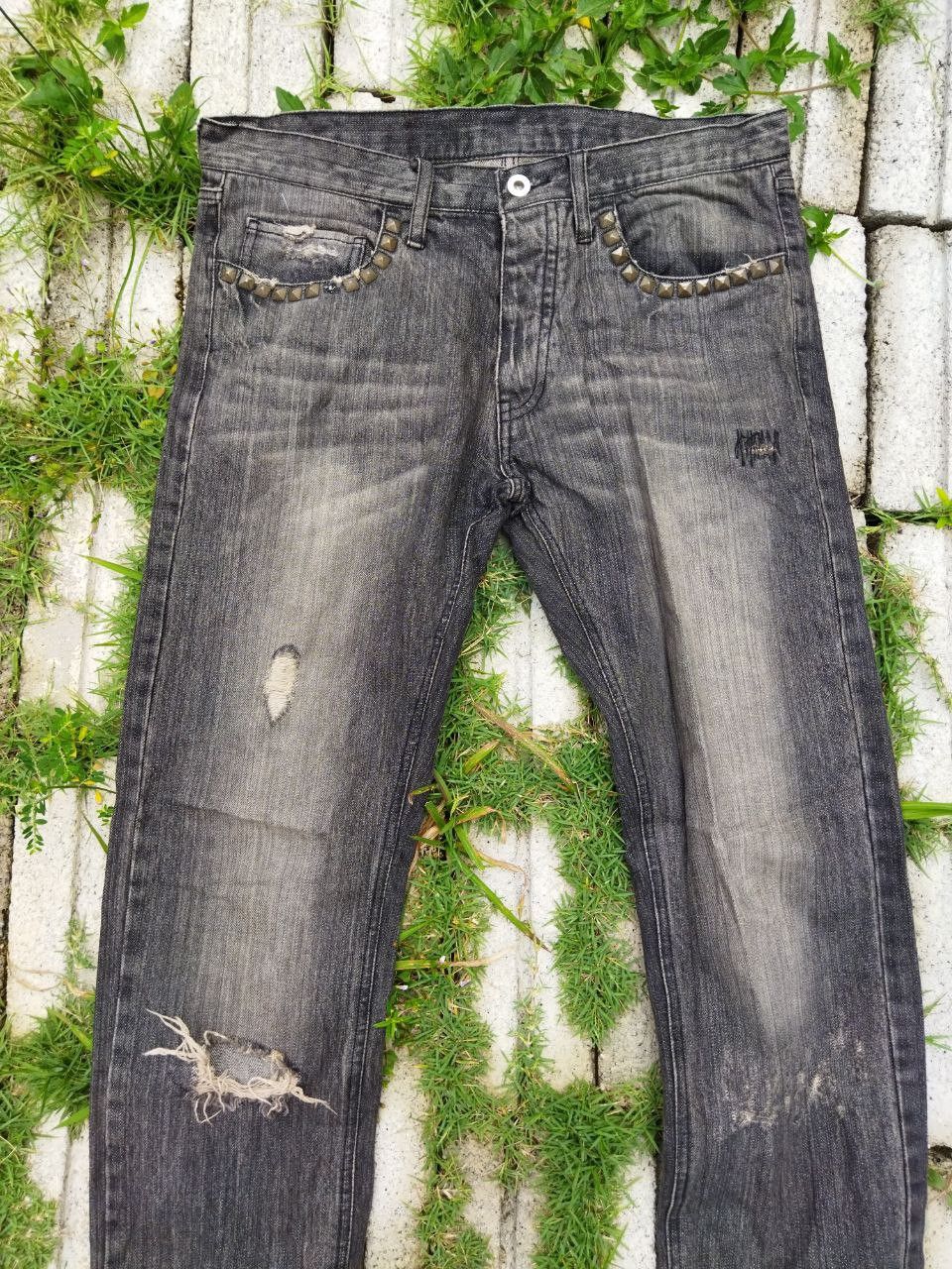 Japanese Brand Edge Rupert Japan Rivet Distressed Jeans Size US 34 / EU 50 - 4 Thumbnail