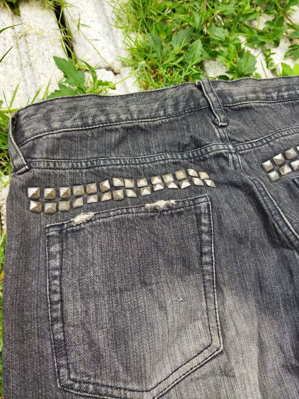 Japanese Brand Edge Rupert Japan Rivet Distressed Jeans Size US 34 / EU 50 - 8 Thumbnail