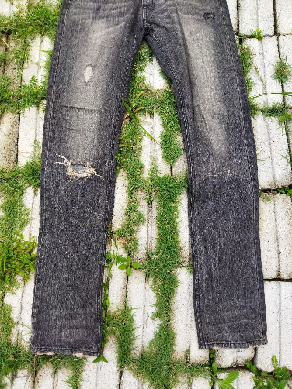 Japanese Brand Edge Rupert Japan Rivet Distressed Jeans Size US 34 / EU 50 - 3 Thumbnail