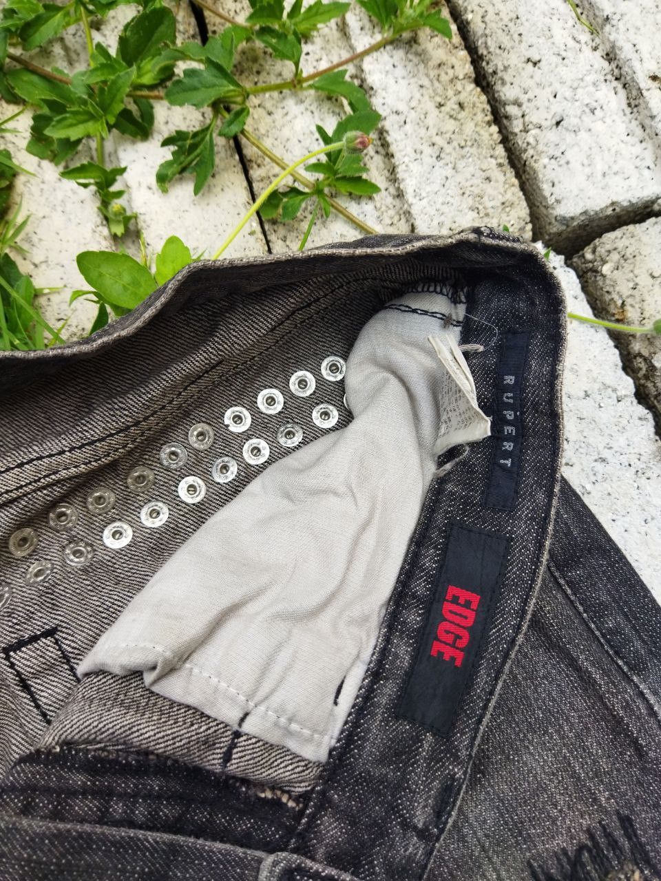 Japanese Brand Edge Rupert Japan Rivet Distressed Jeans Size US 34 / EU 50 - 5 Thumbnail
