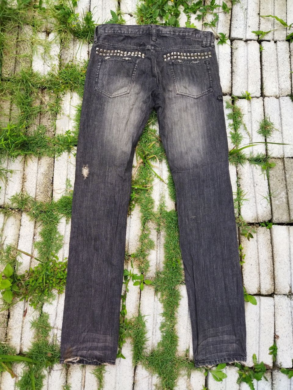 Japanese Brand Edge Rupert Japan Rivet Distressed Jeans Size US 34 / EU 50 - 6 Thumbnail
