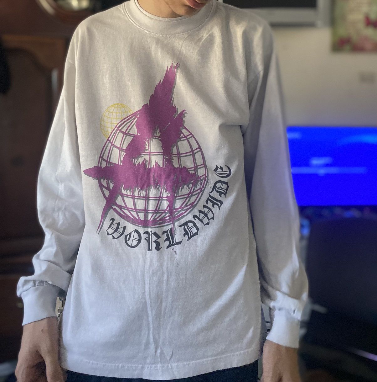 AWGE × Asap Rocky AWGE X A$AP WORLDWIDE - “ANARCHY” LONG SLEEVE 