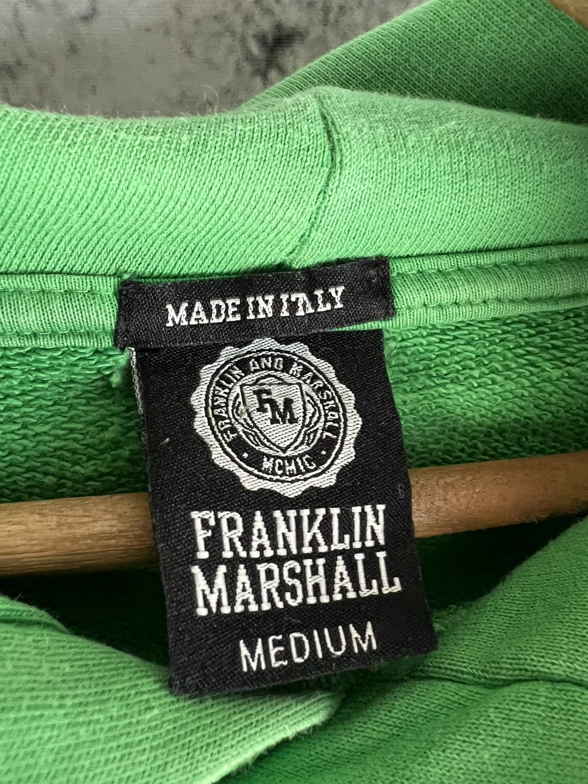Franklin & Marshall Vintage Franklin & Marshall old Leroy school green hoodie Size US M / EU 48-50 / 2 - 4 Thumbnail