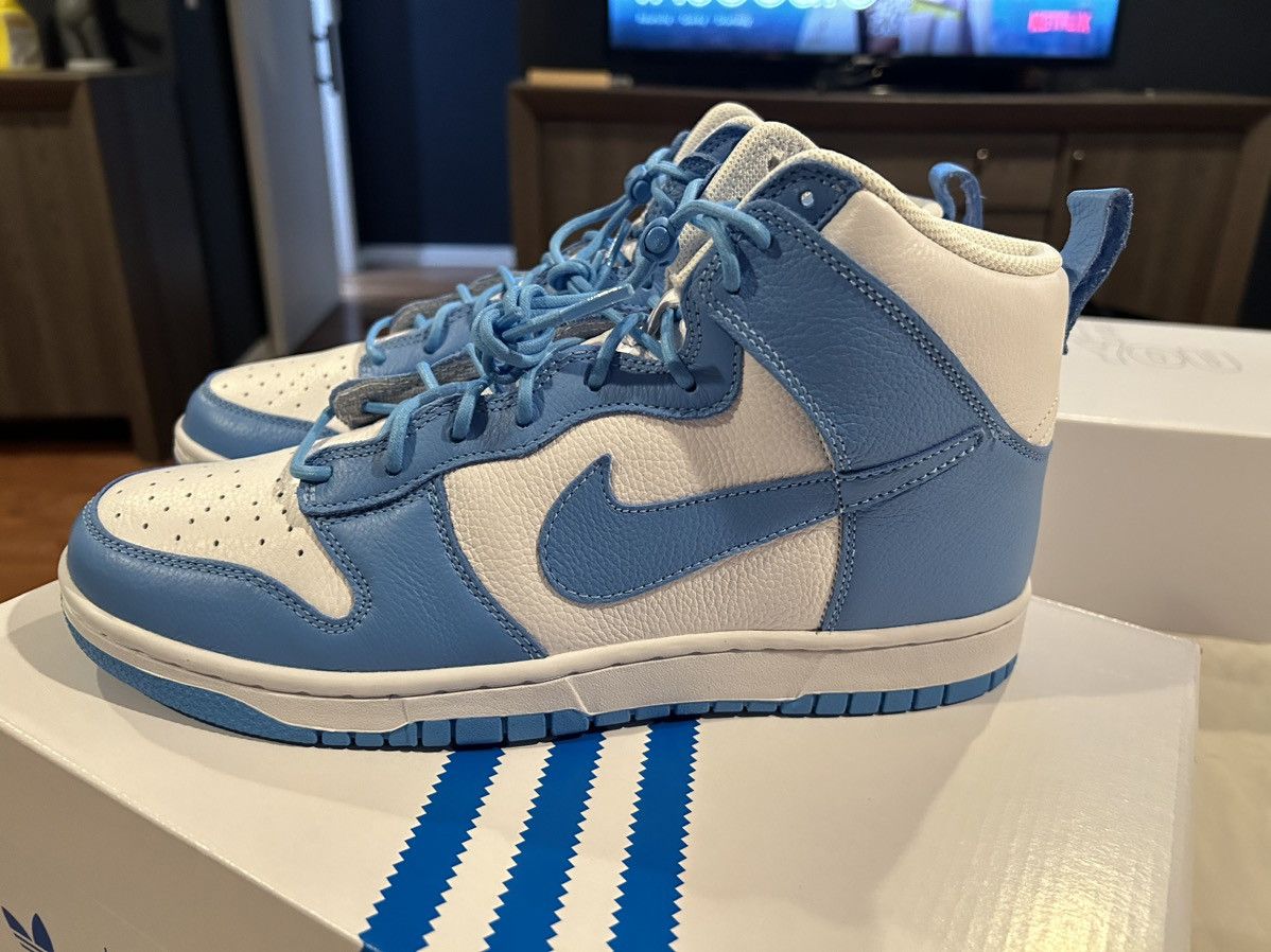 Jordan Brand × Nike Dunk High🔥 toggle laces 🔥embroidered heel tan Size US 10 / EU 43 - 6 Thumbnail