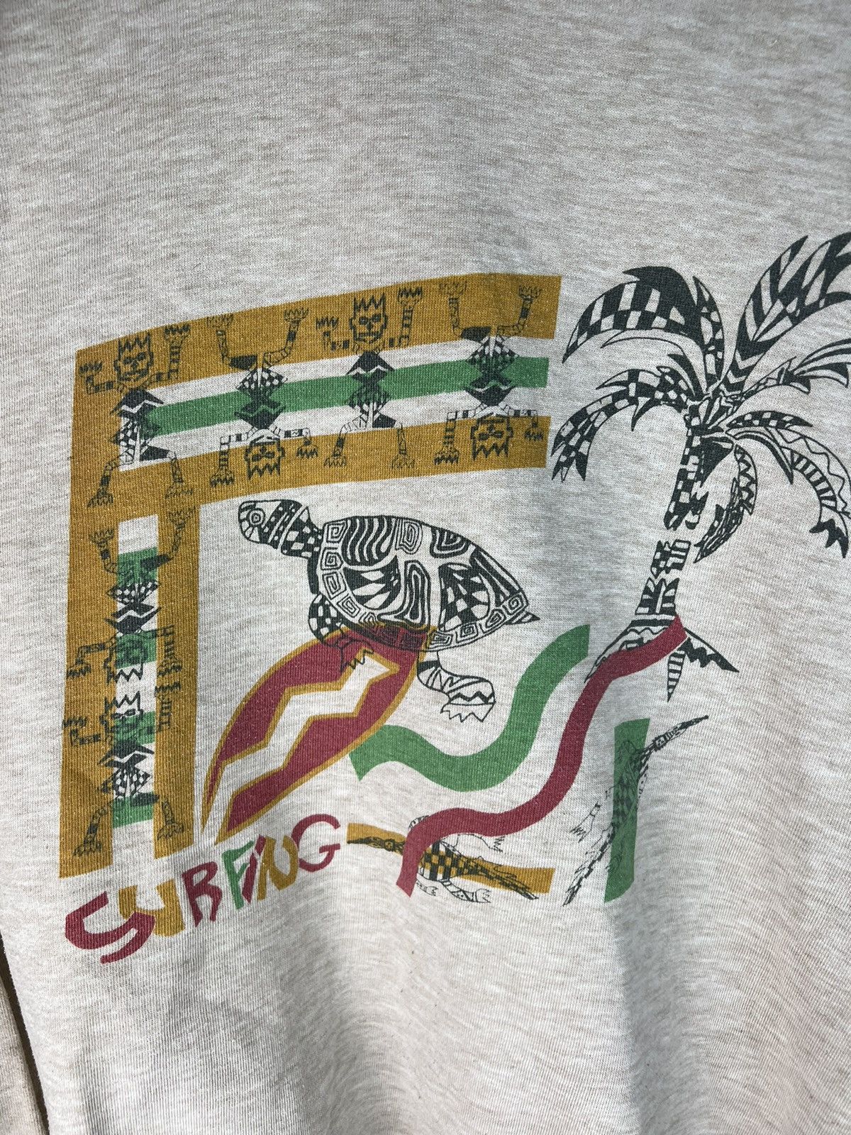 Vintage Vintage 90s Surfing sweatshirt Hawaii style Size US L / EU 52-54 / 3 - 3 Thumbnail