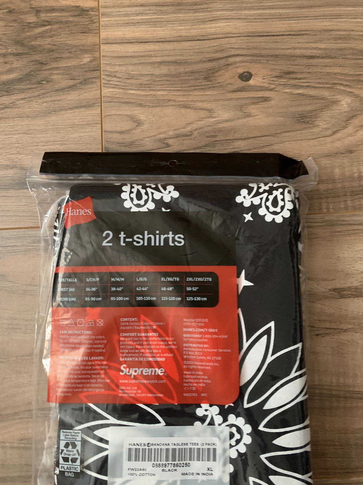 Supreme Supreme Hanes Bandana Tagless Tees (2 Pack) | Grailed