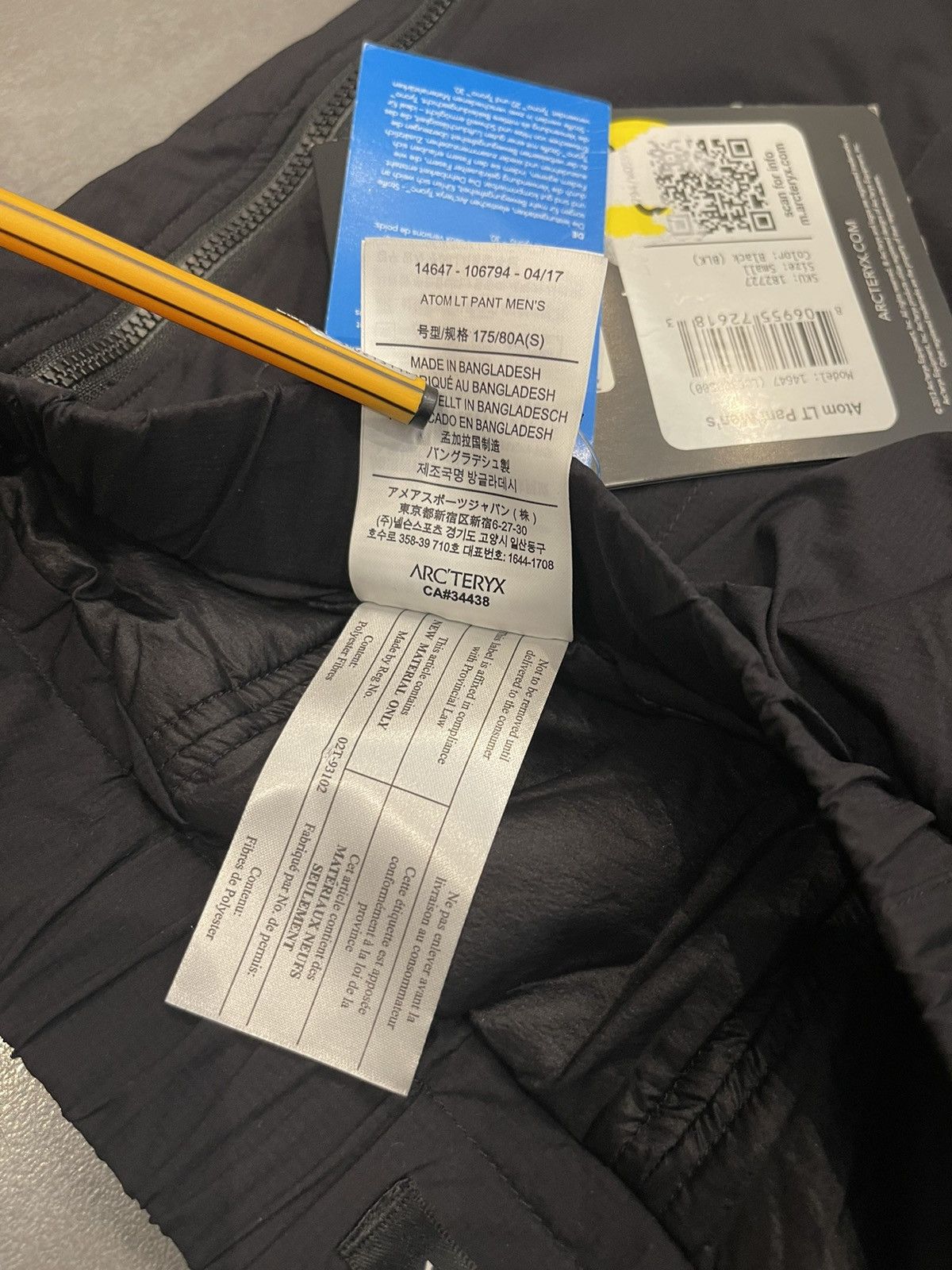 Arc'teryx !DS! Arc'Teryx Atom Lt Technical Zipped Black Puffer Pants Size US 30 / EU 46 - 18 Thumbnail