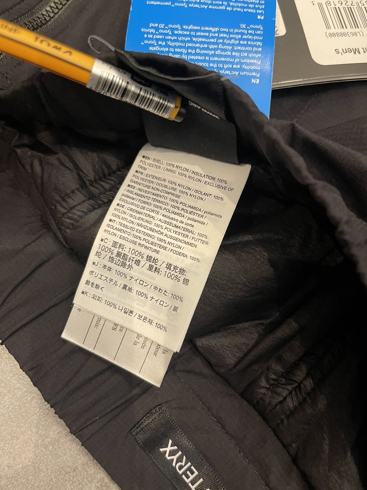 Arc'teryx !DS! Arc'Teryx Atom Lt Technical Zipped Black Puffer Pants Size US 30 / EU 46 - 20 Thumbnail