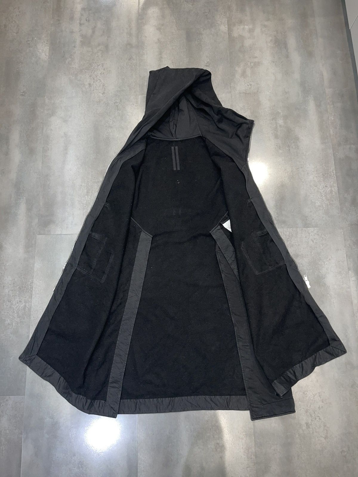 Rick Owens Rick Owens Mountain Black Long Zipped Hoodie Size M / US 6-8 / IT 42-44 - 12 Thumbnail